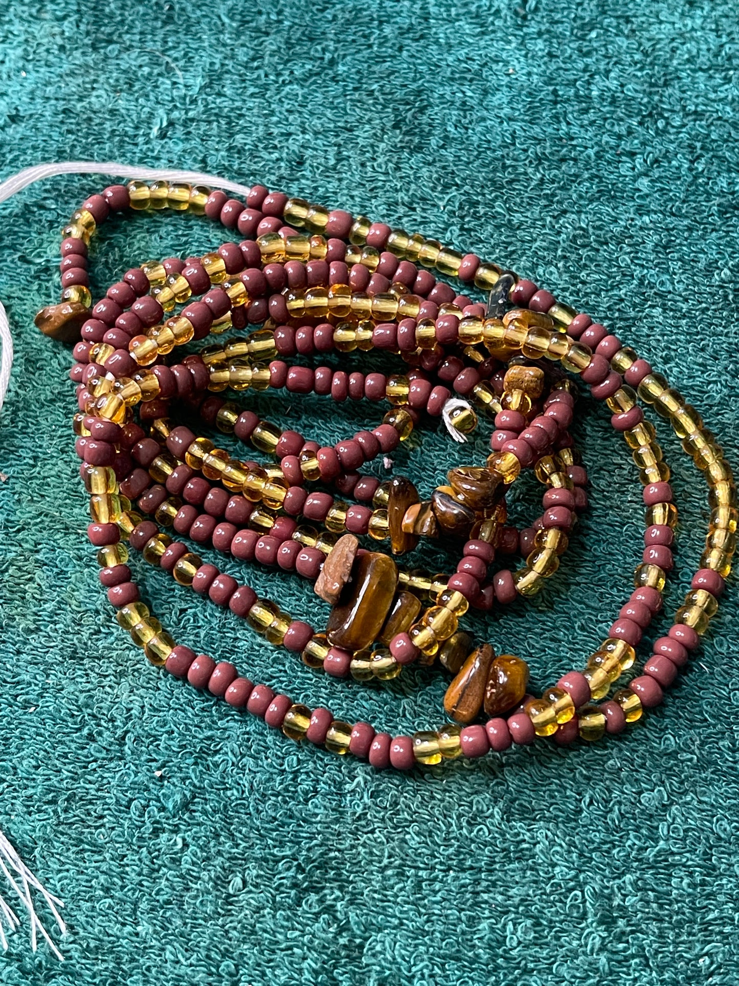 Tigers Eye Crystal Gem Waist-beads