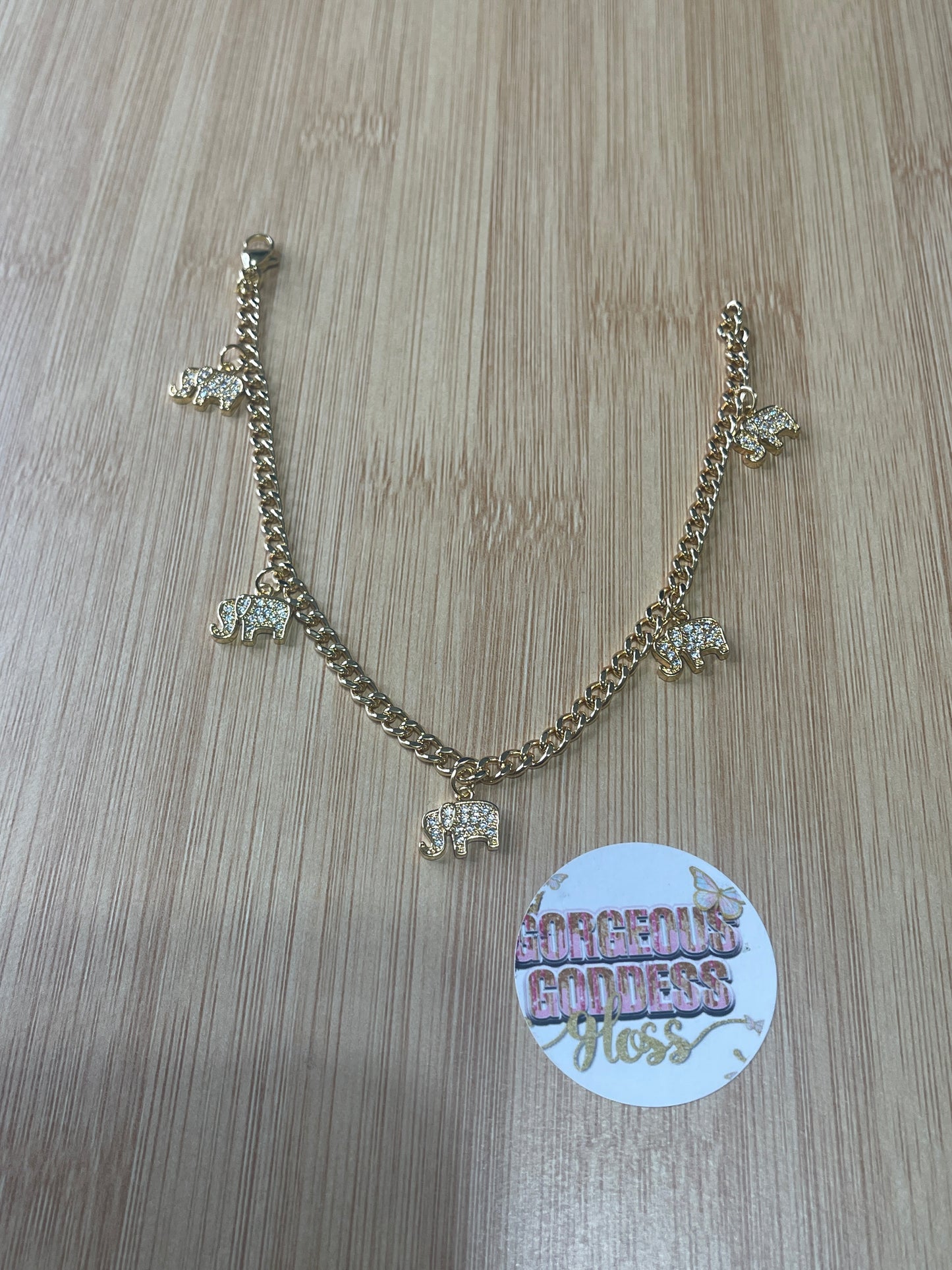 Elephant water resistant anklets