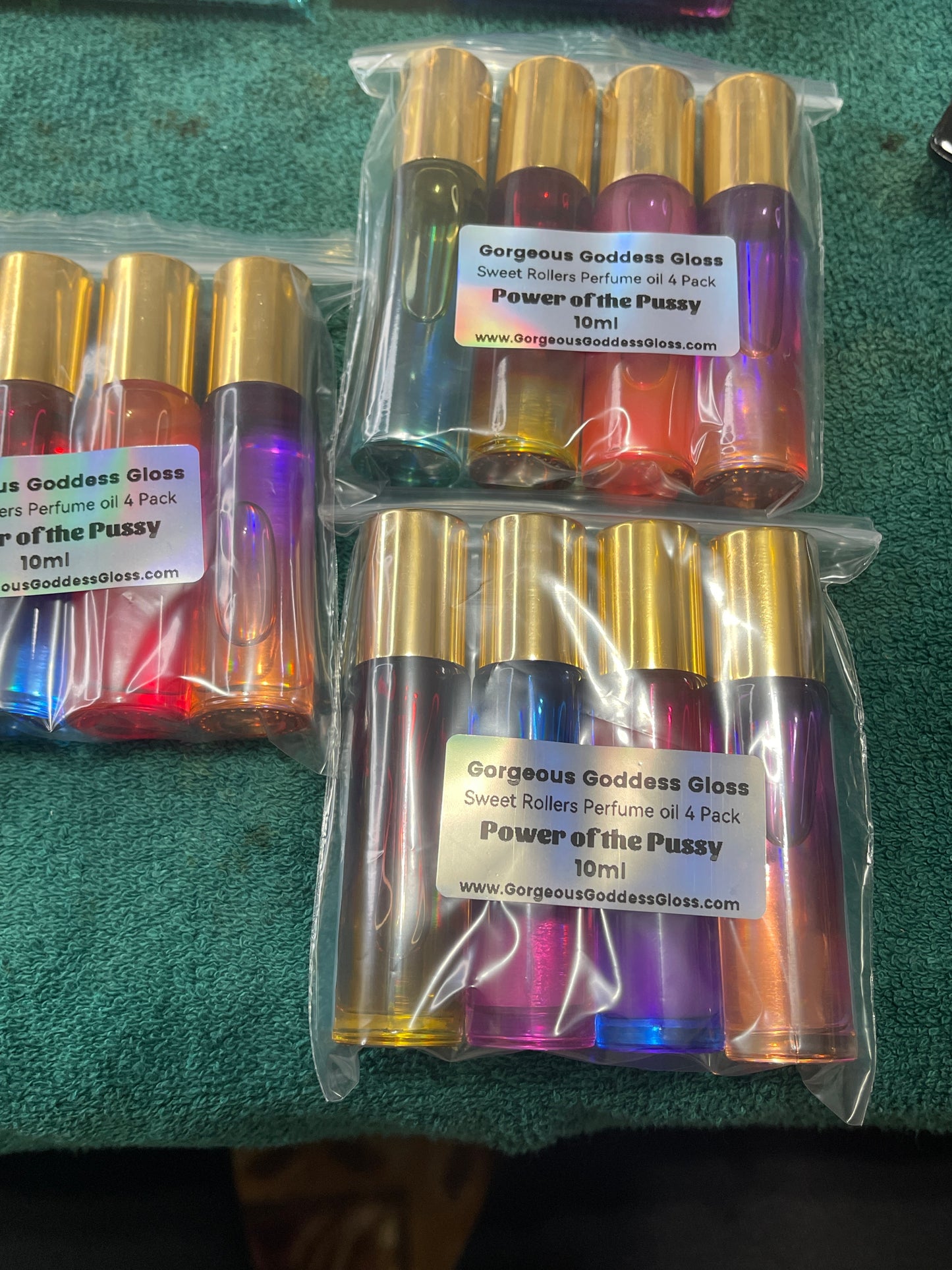 Power of the Pussy 4 pack Roller Pack Handmade Sweet Rollers Fragrance oil