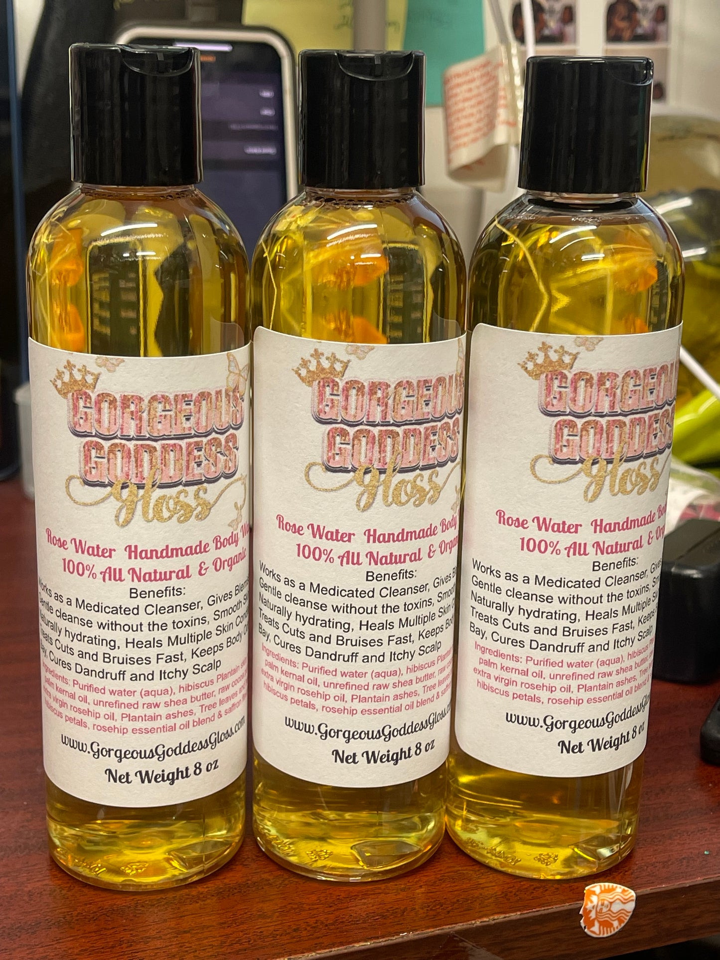*NEW* Rose Water Handmade Body Wash 100% All Natural & Organic