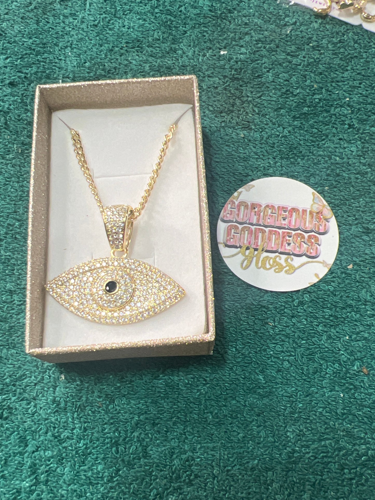 Bling Evil Eye Gold Filled