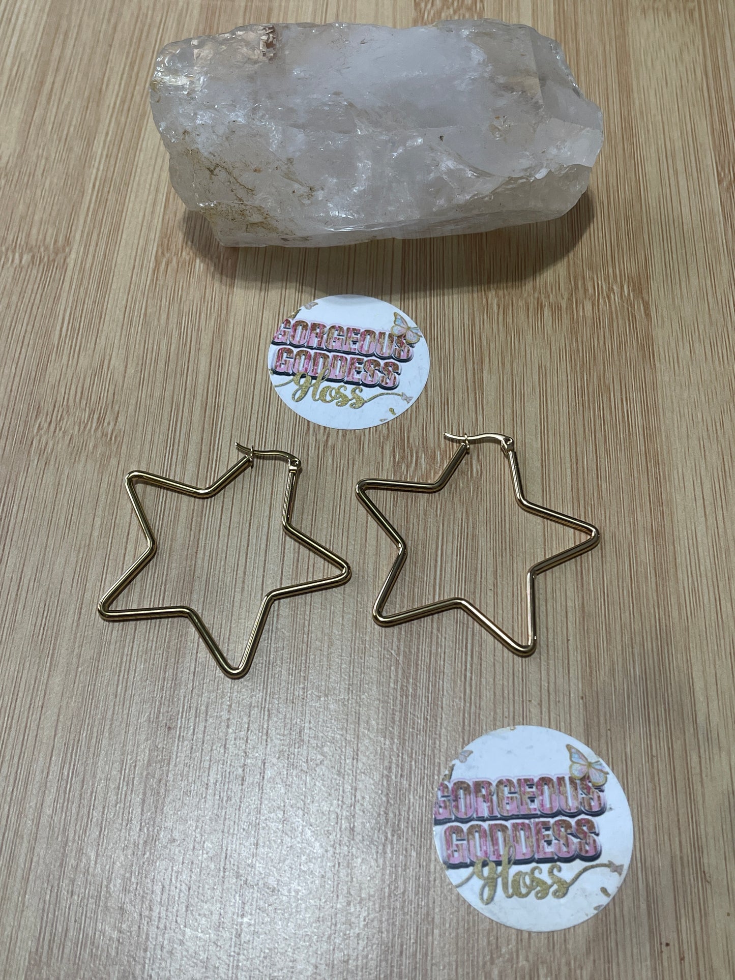 Star Shape Hoop earrings