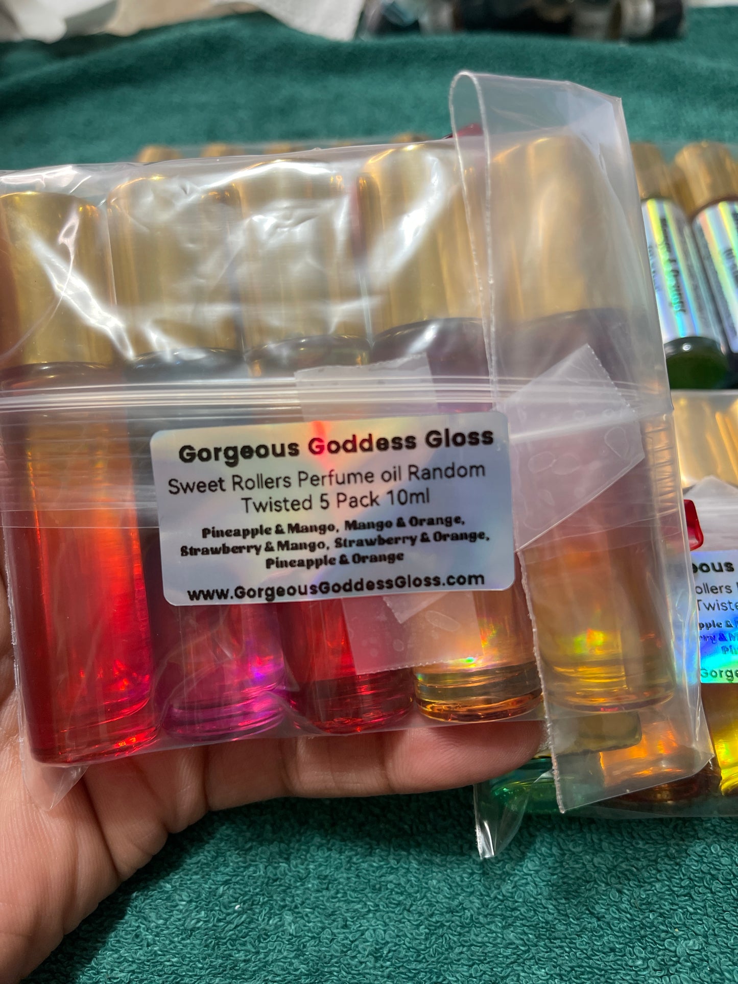 Twisted 5 Pack Handmade Sweet Rollers Fragrance oil 10ml
