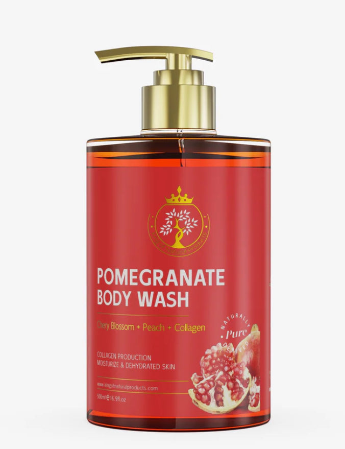 POMEGRANAE BODY WASH | 100% ORGANIC | KING OF NATURAL PRODUCTS