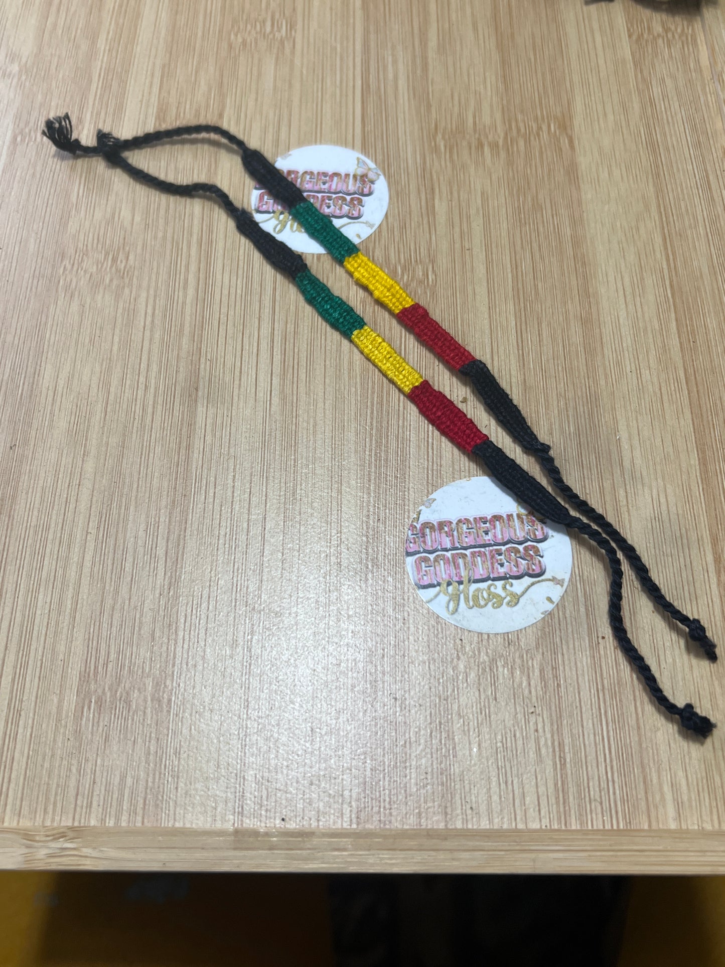 3 Strips Rasta Rope Sting Bracelet 2 for $5