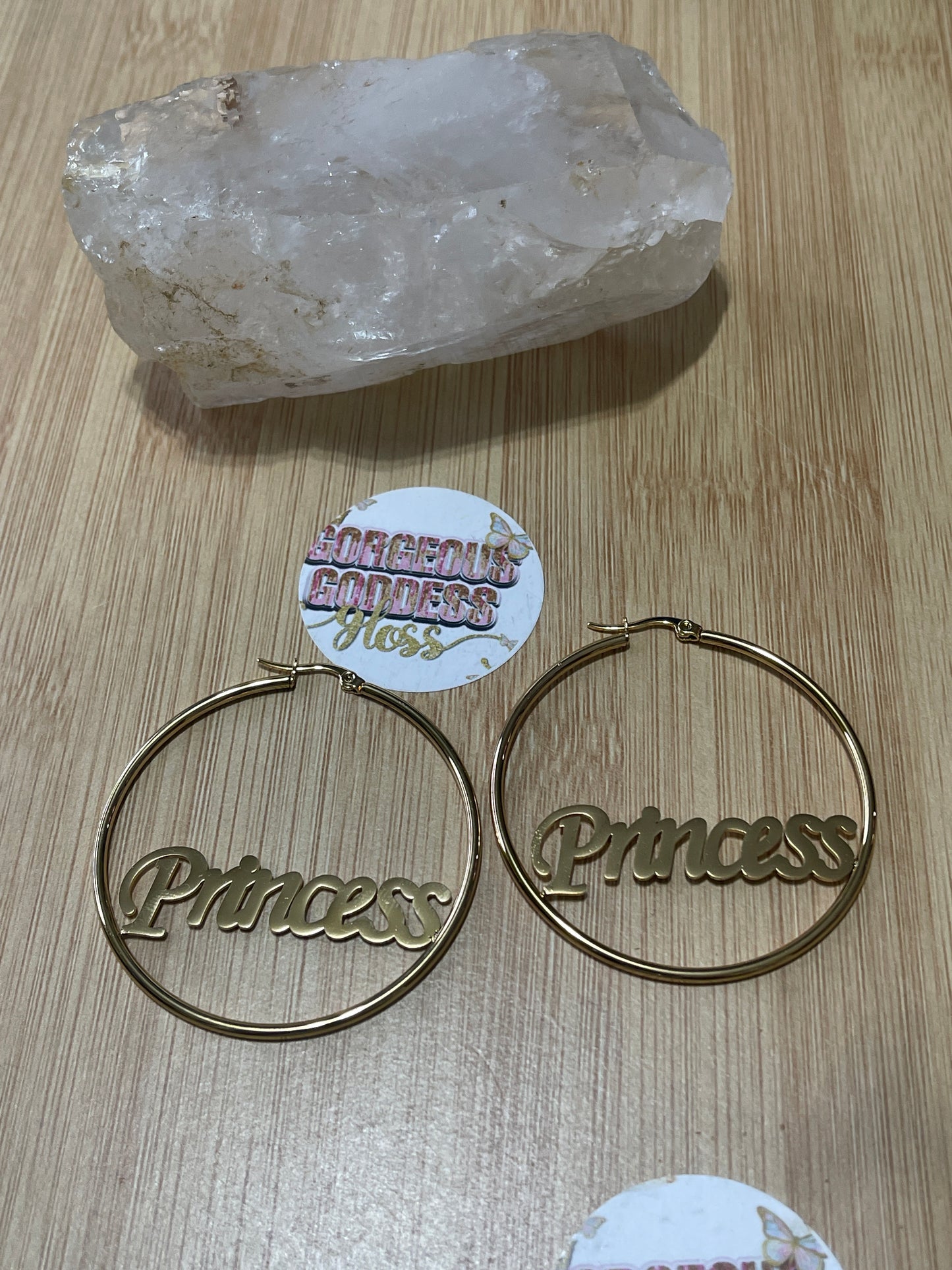 Princess Hoop earrings