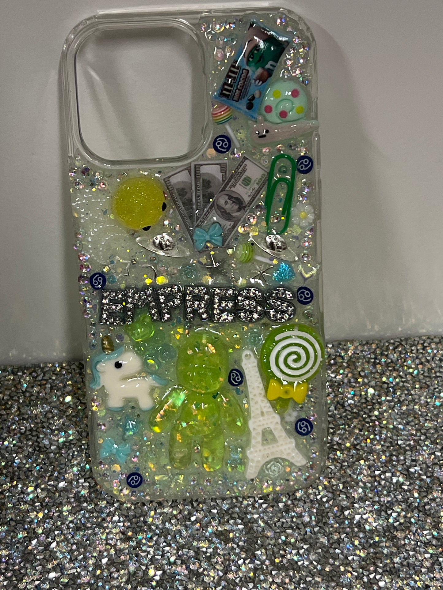 Basic (GLOW IN THE DARK) Custom Junk iPhone Case NO DESIGNER CHARMS