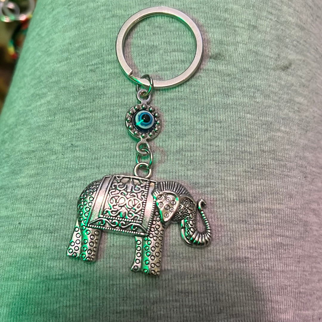Tribal Elephant Keychain