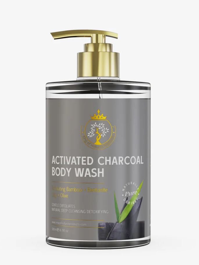 ACTIVATED CHARCOAL BODY WASH 100% ORGANIC NATURAL PRODUCTS