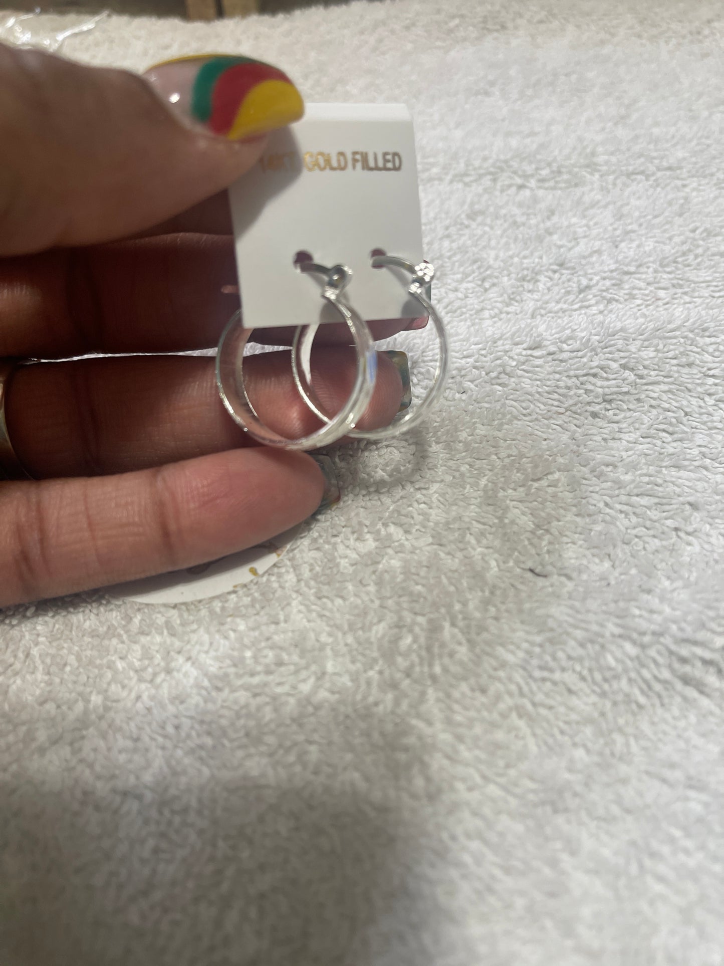 Bangle Hoop SILVER COLOR 14k Earring fashion Size 00 earnings