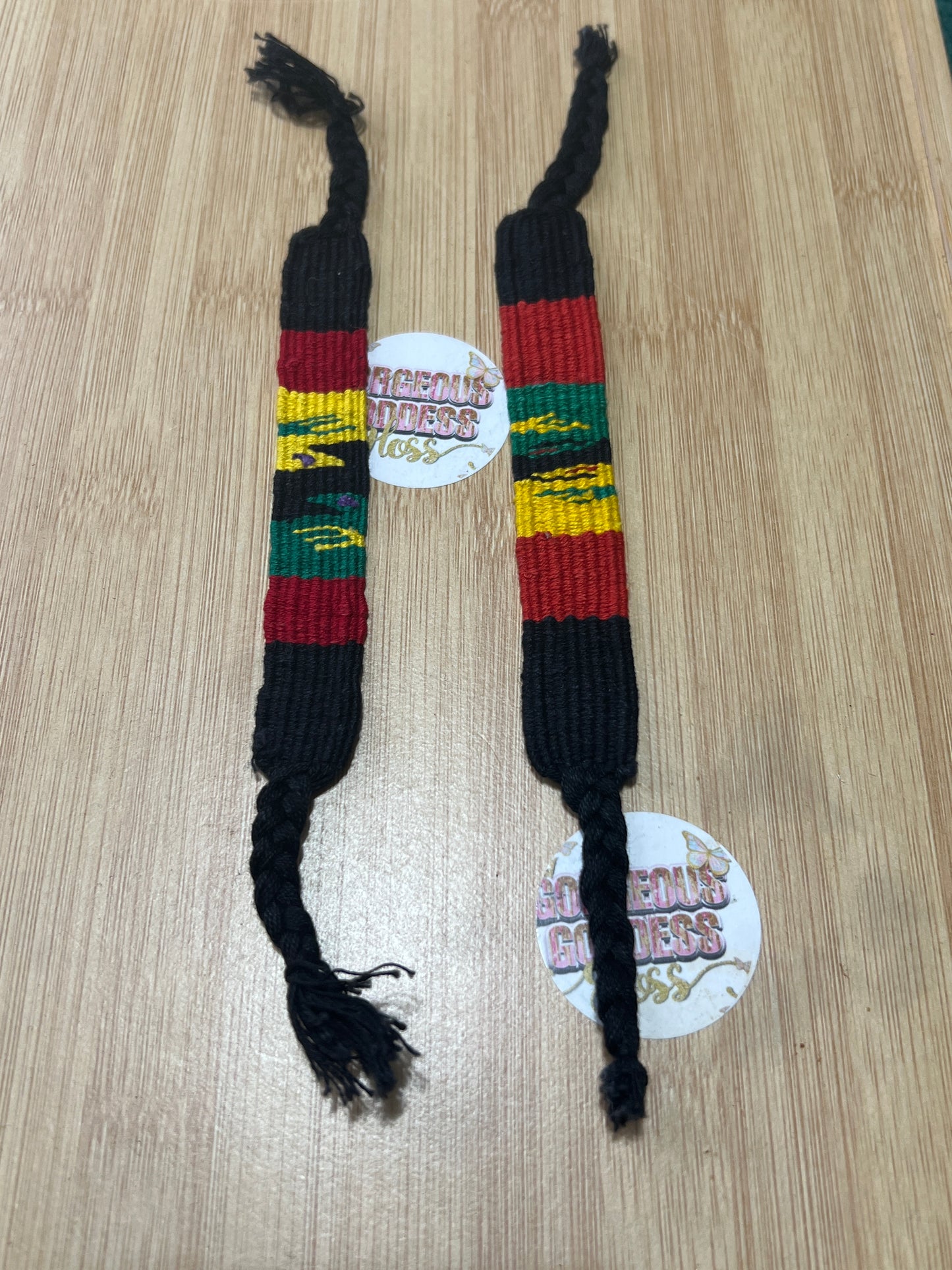 Thick Rasta Rope Sting Bracelet $5 each