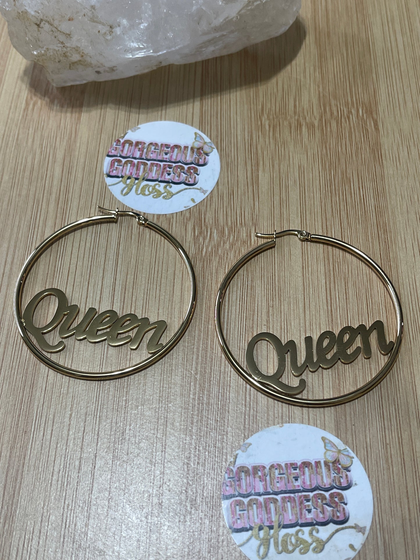 Queen Hoop earrings
