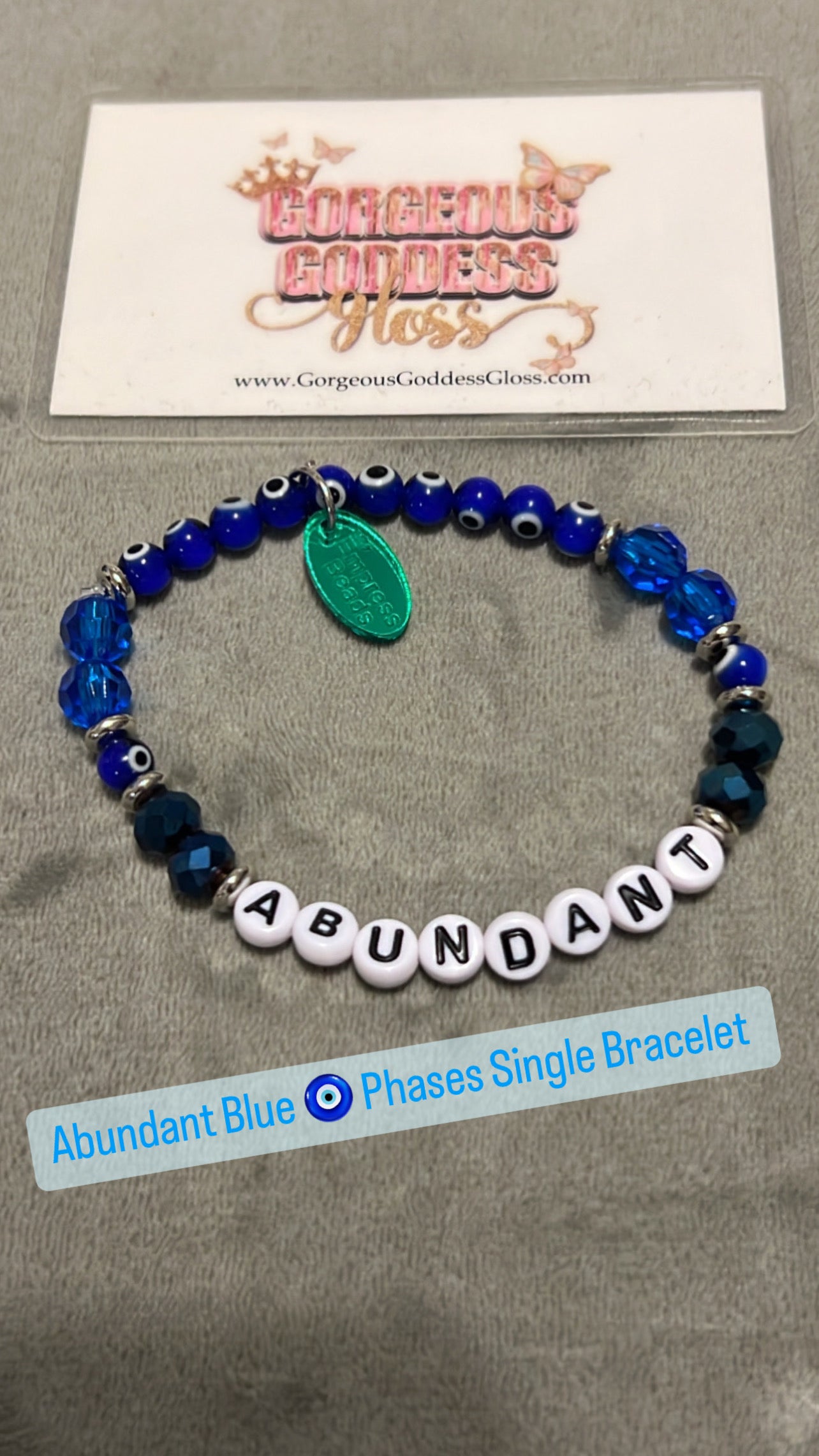 Abundant Blue 🧿 eye Phase Single Bracelet