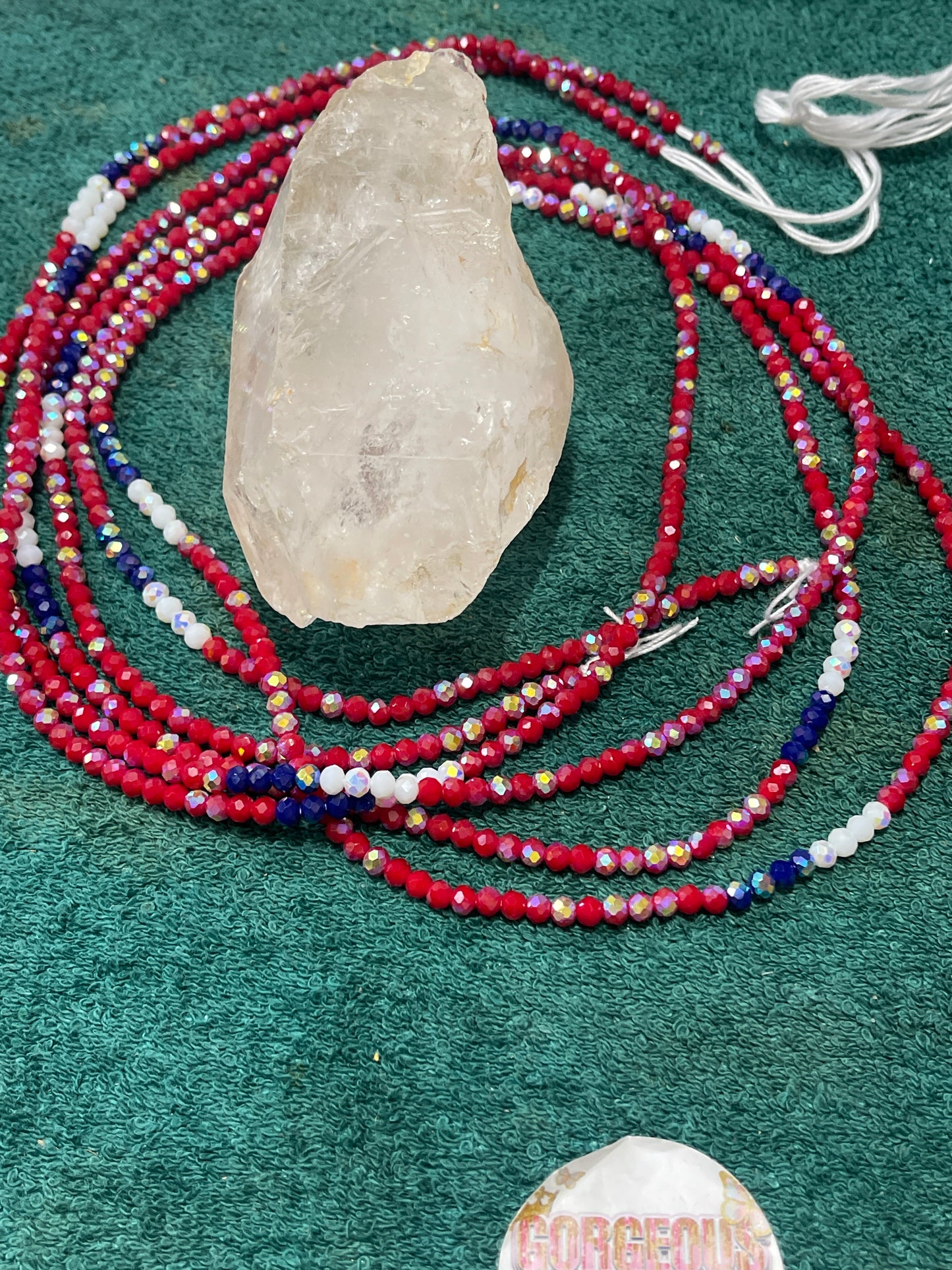 American Dream Girl Tie on Waistbead Tie on Waistbead