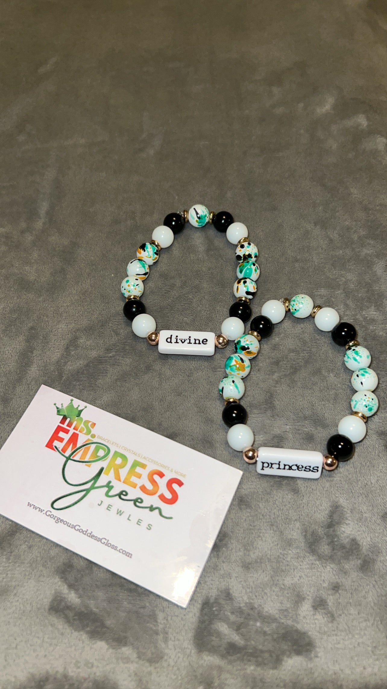 Divine \ Princess Inspirational Word Bracelet