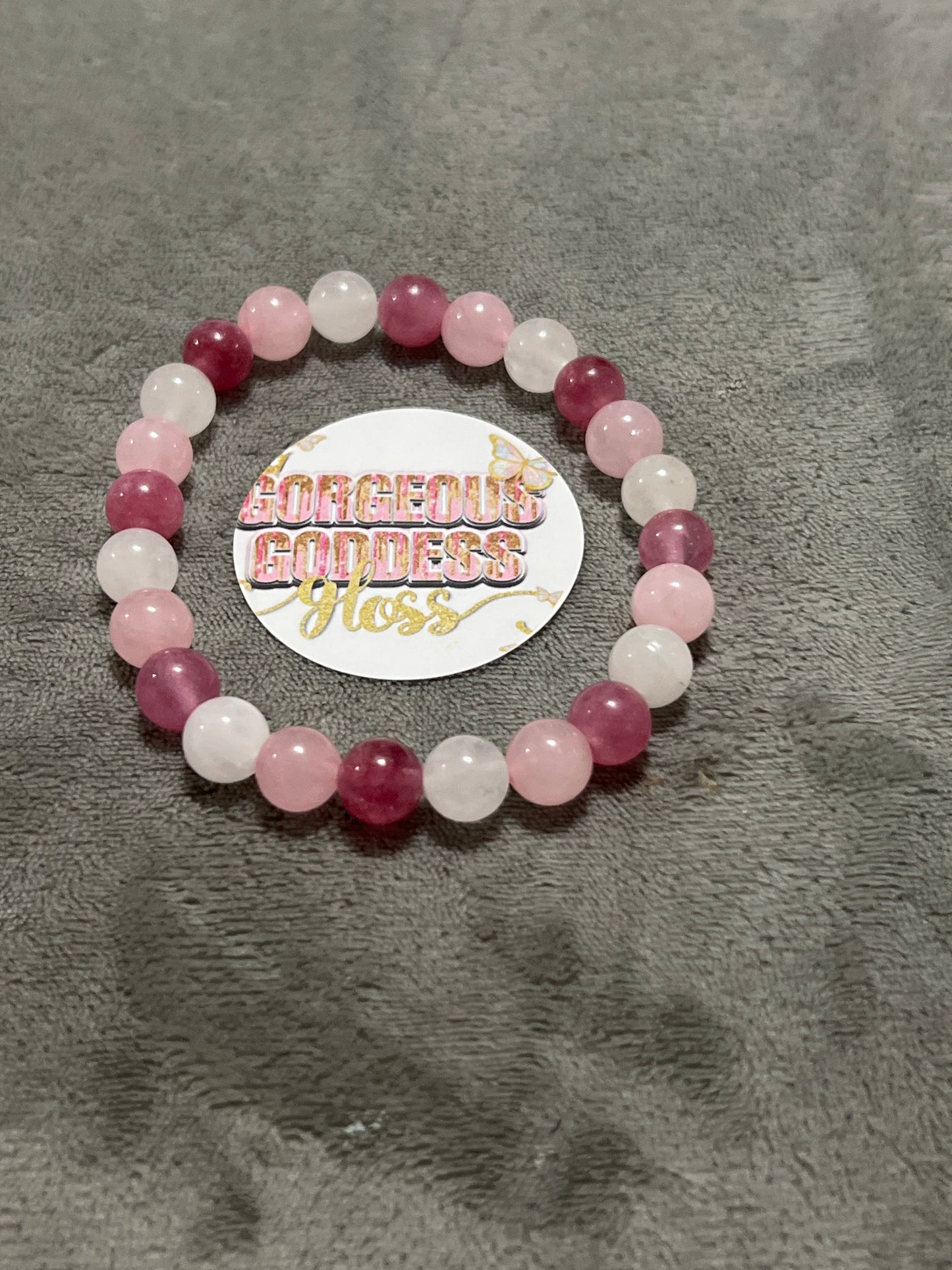 Attracting love, Reiki Infused Crystal Beaded Bracelets