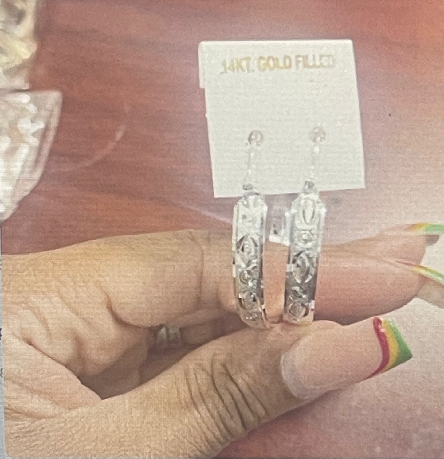 Bangle Hoop silver 14 K Earring fashion 00 small earrings