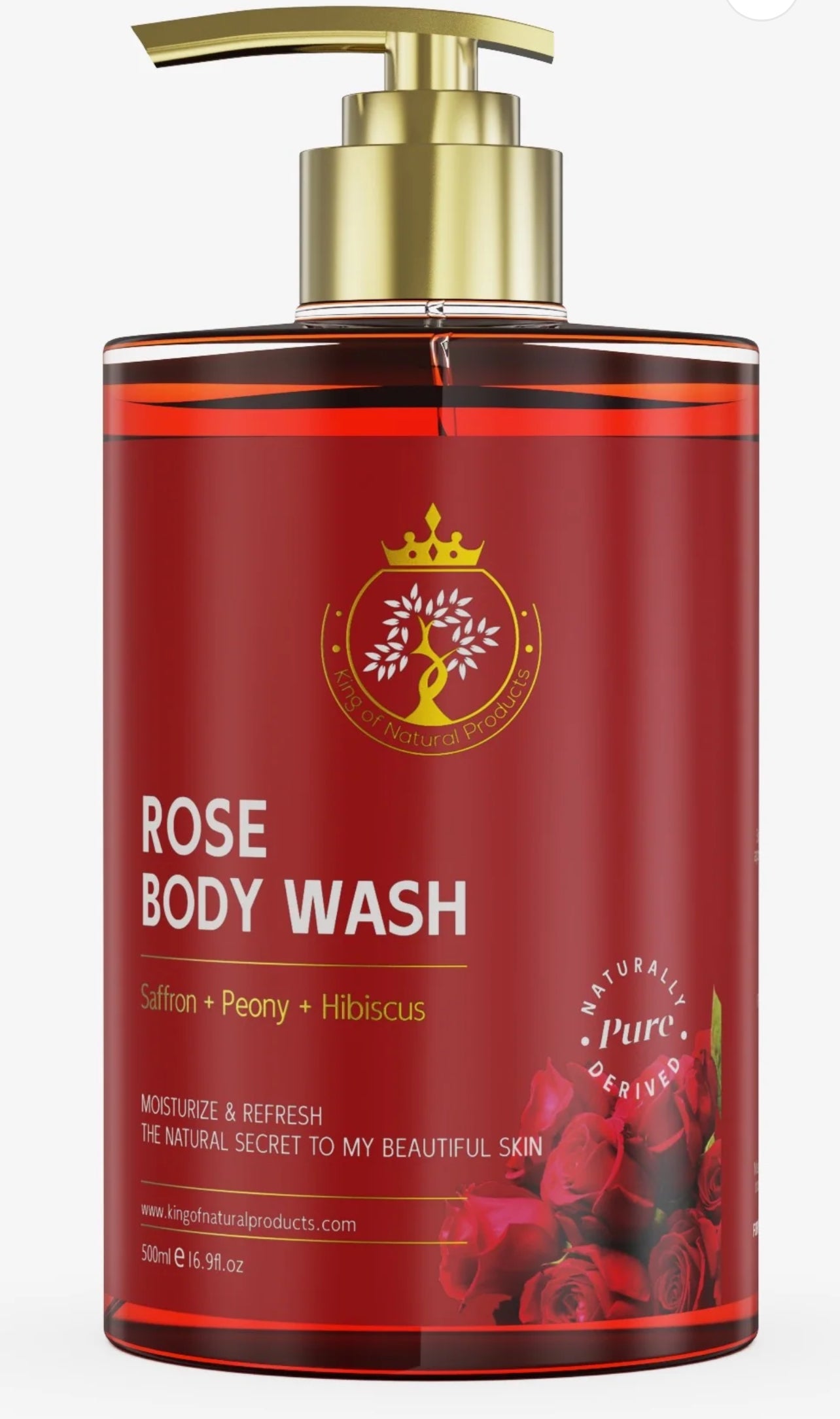 ROSE BODY WASH | 100% ORGANIC | KING OF NATURAL PRODUCTS