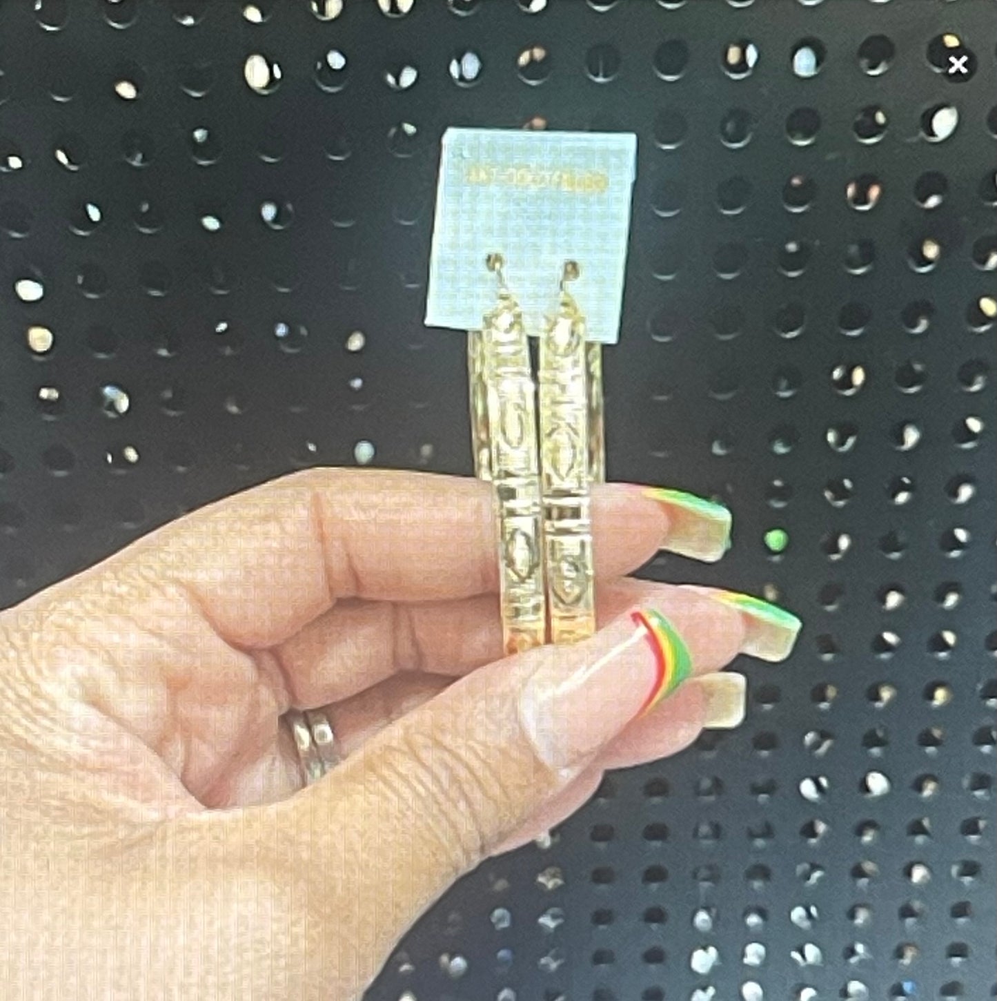 Bangle Hoop GOLD 14 K Earring fashion Size 5 earrings