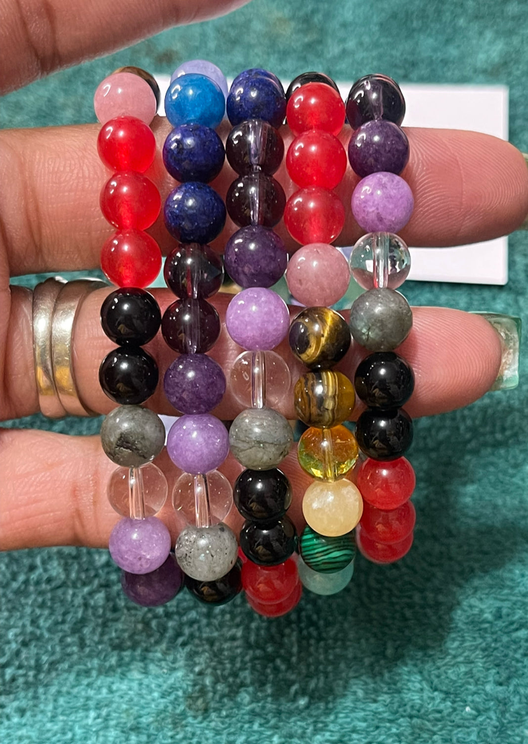 7 Charka crystal Beaded bracelet