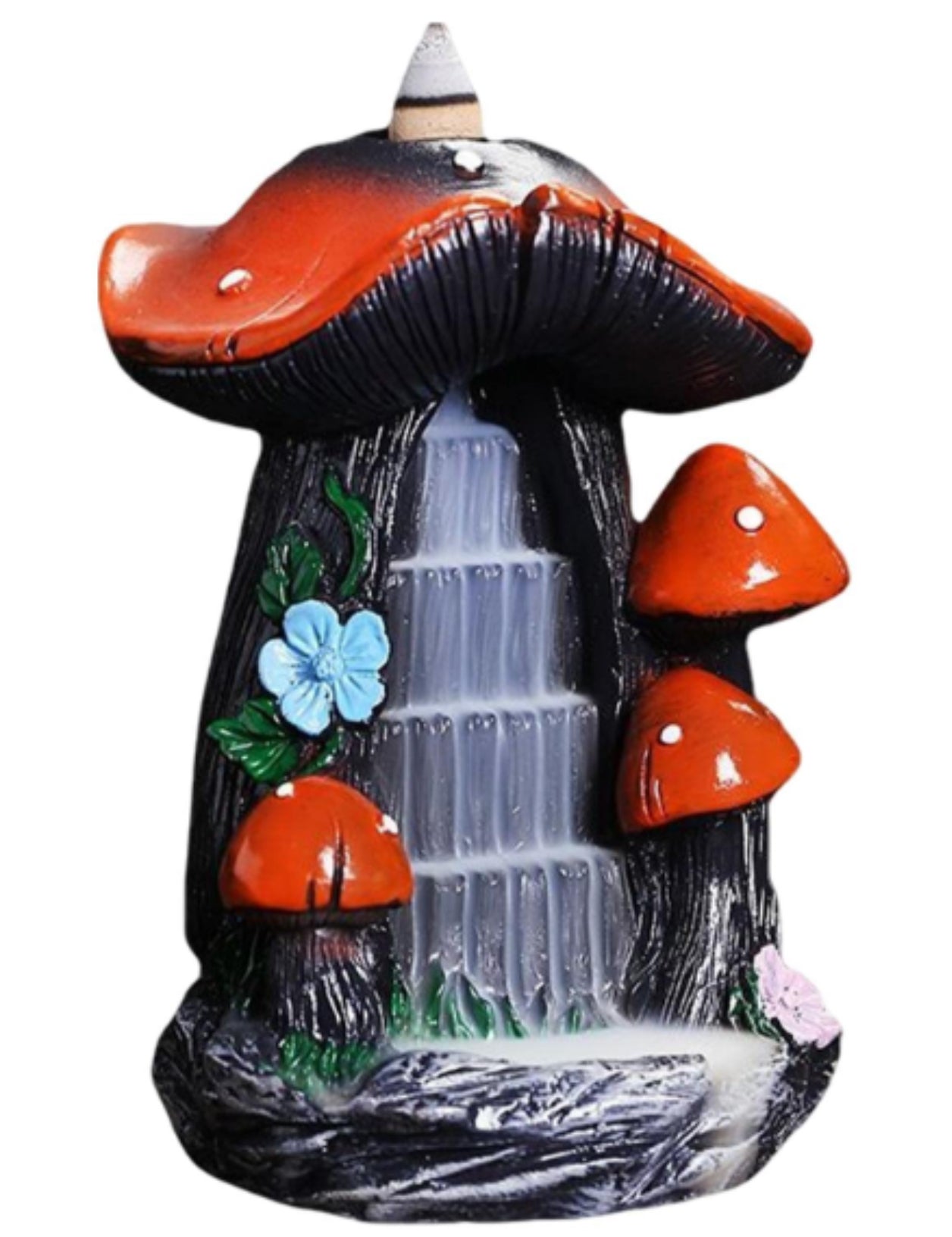 Mushroom Mountain Backflow Cone Incense Burner
comes with 6 cones