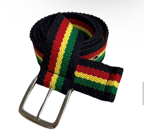 Black Red Yellow Green  Knitted Belt