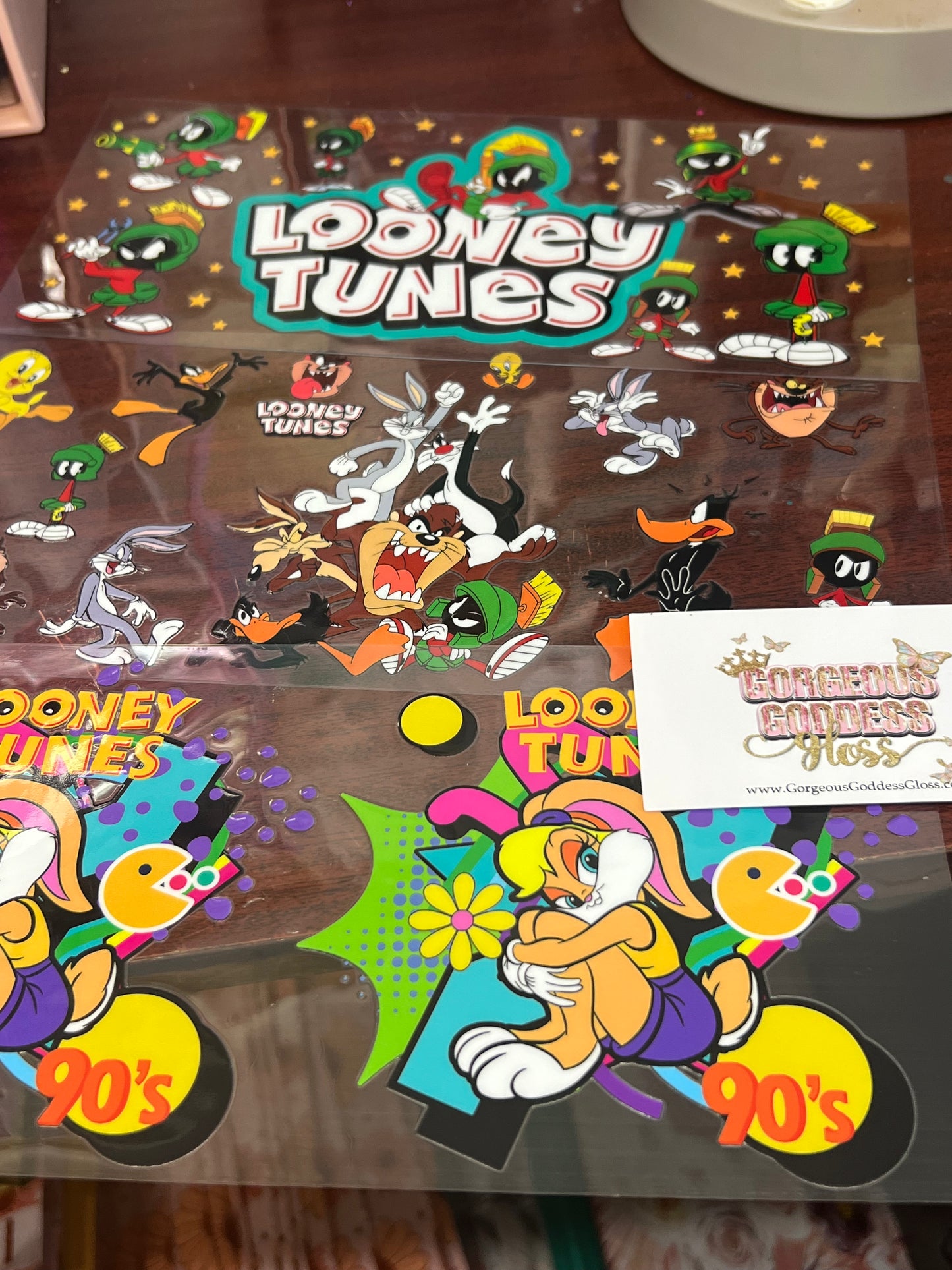 Looney Tunes Cartoon Mixes UV DTF cup wrap