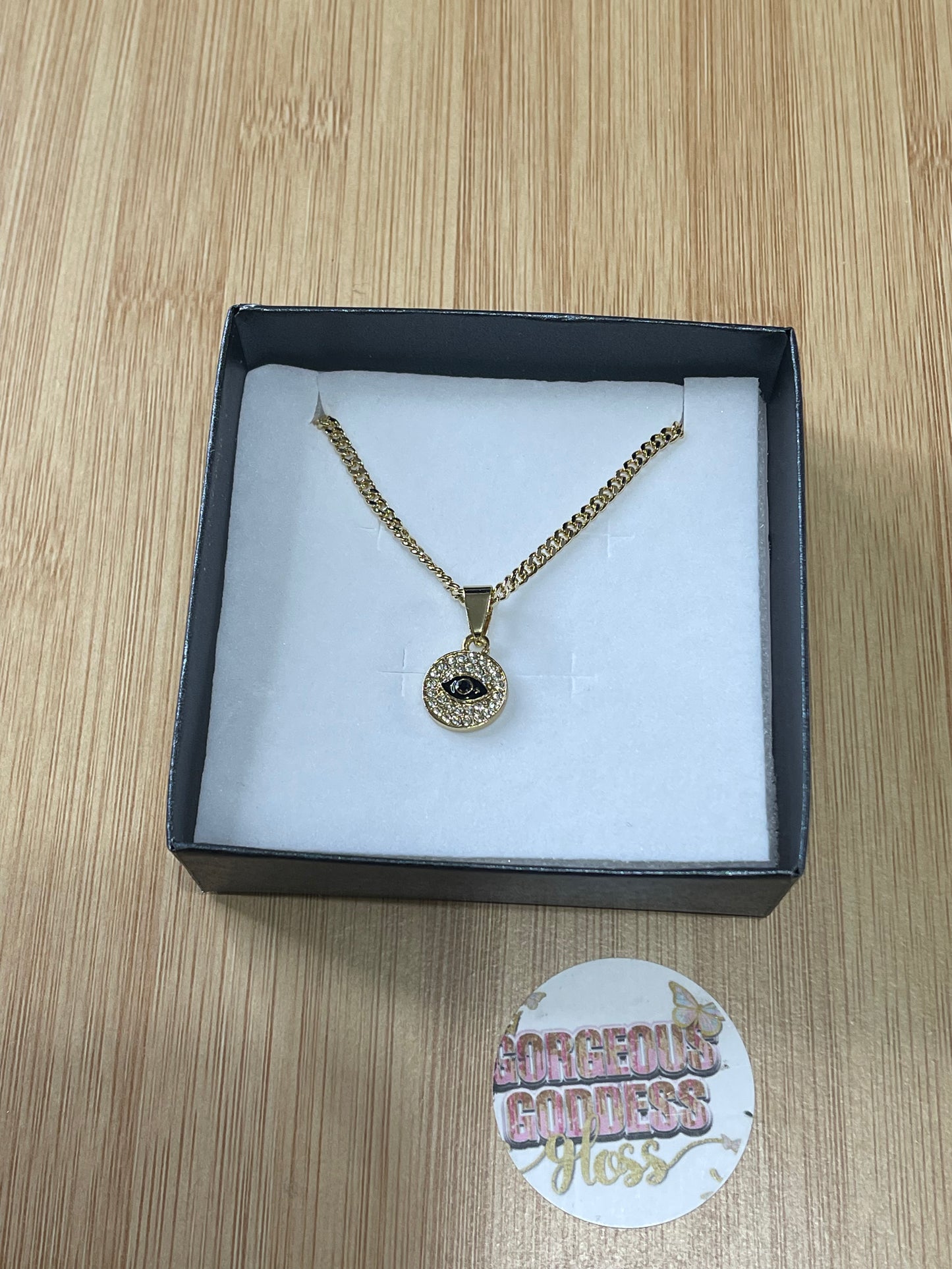 Black Evil eye Necklace