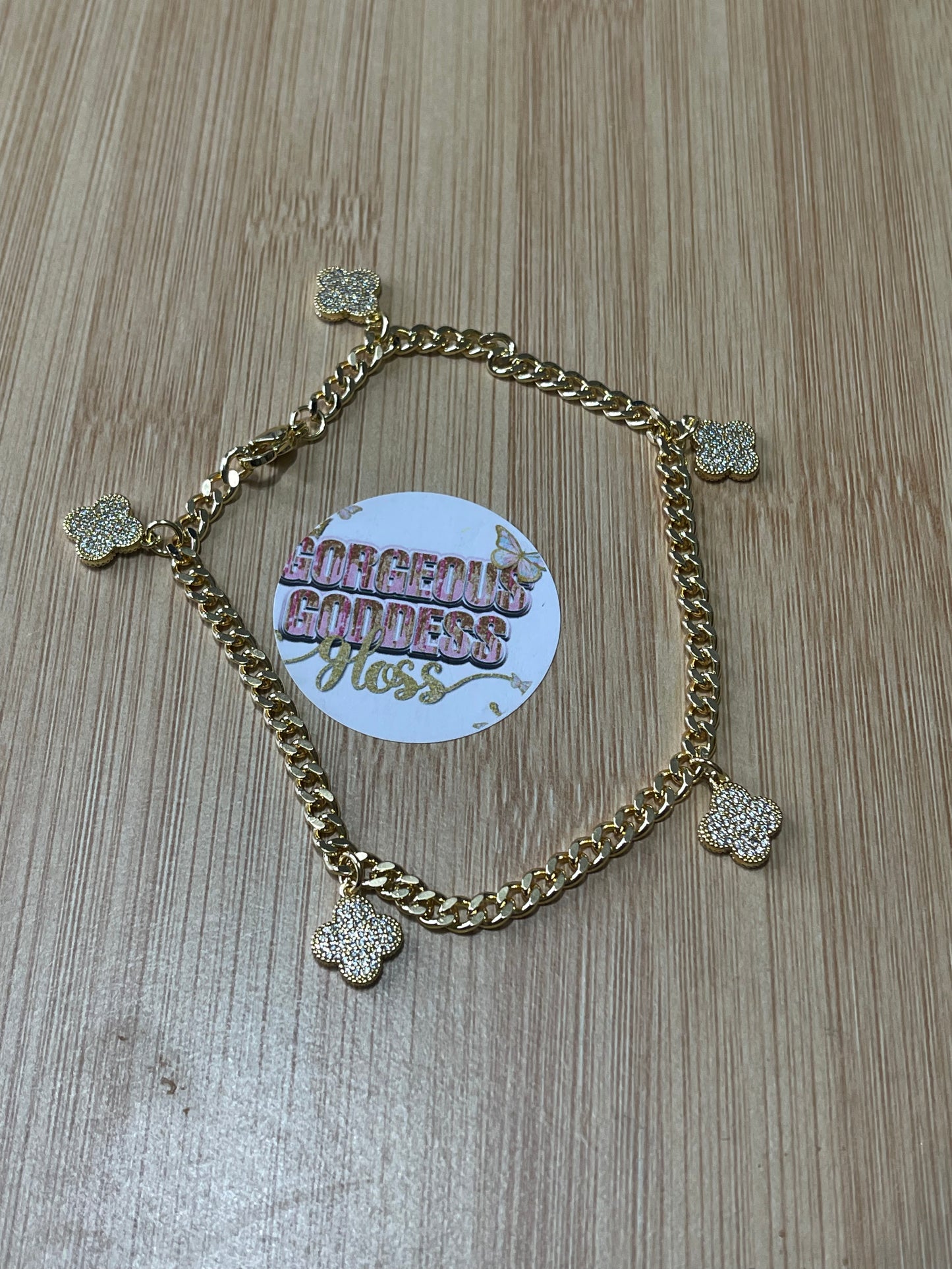 Tiny fashion inspired Cloves gold filled anklets