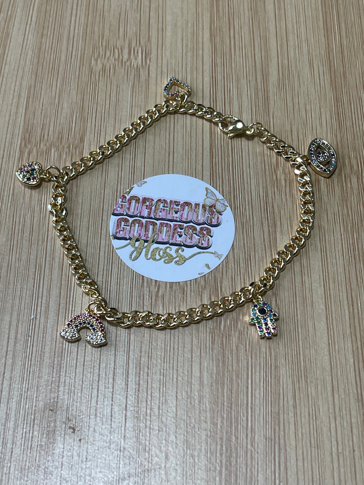 Mixed charms #1 water resistant anklets