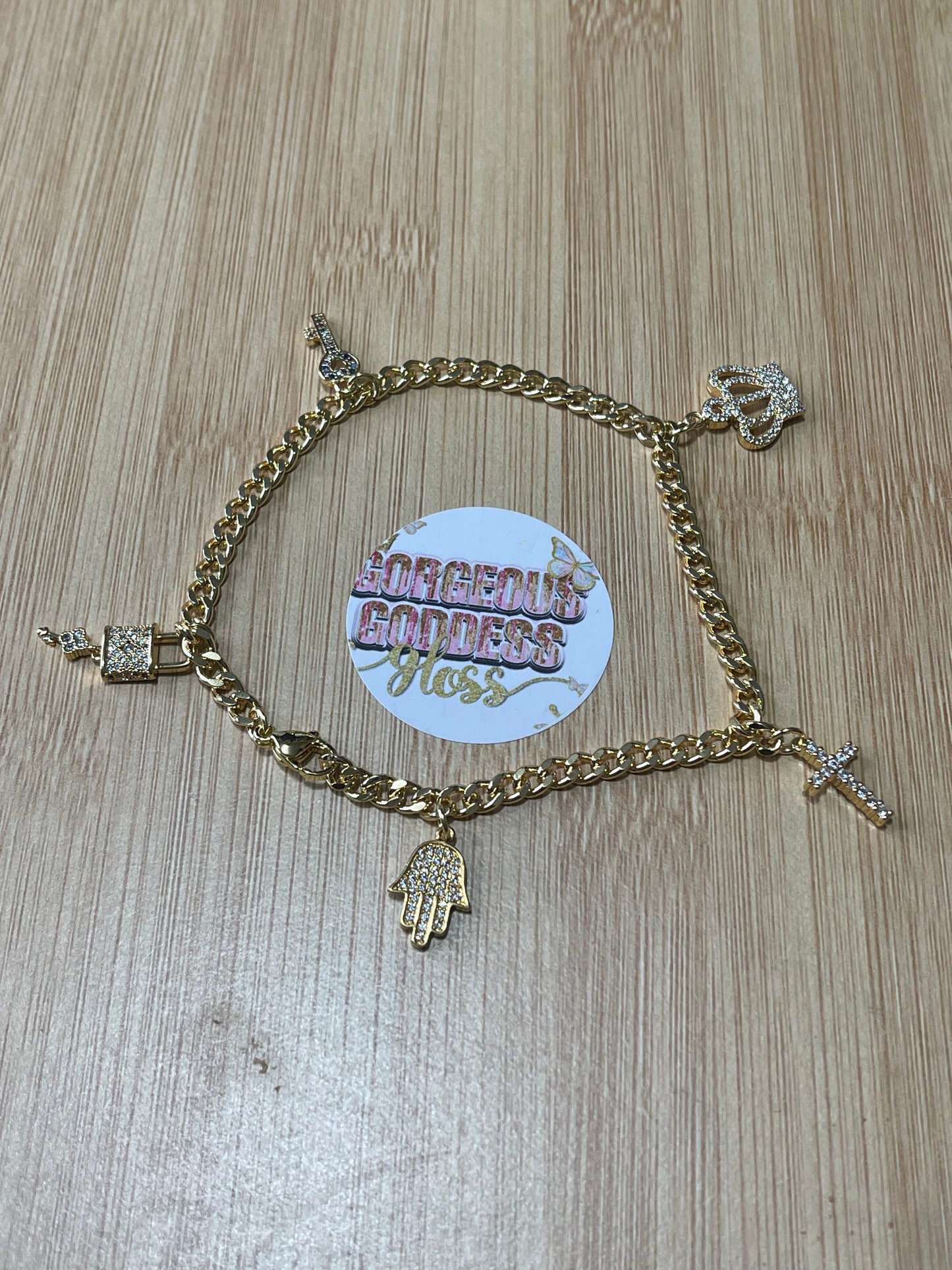 Mixed charms #2 water resistant anklets