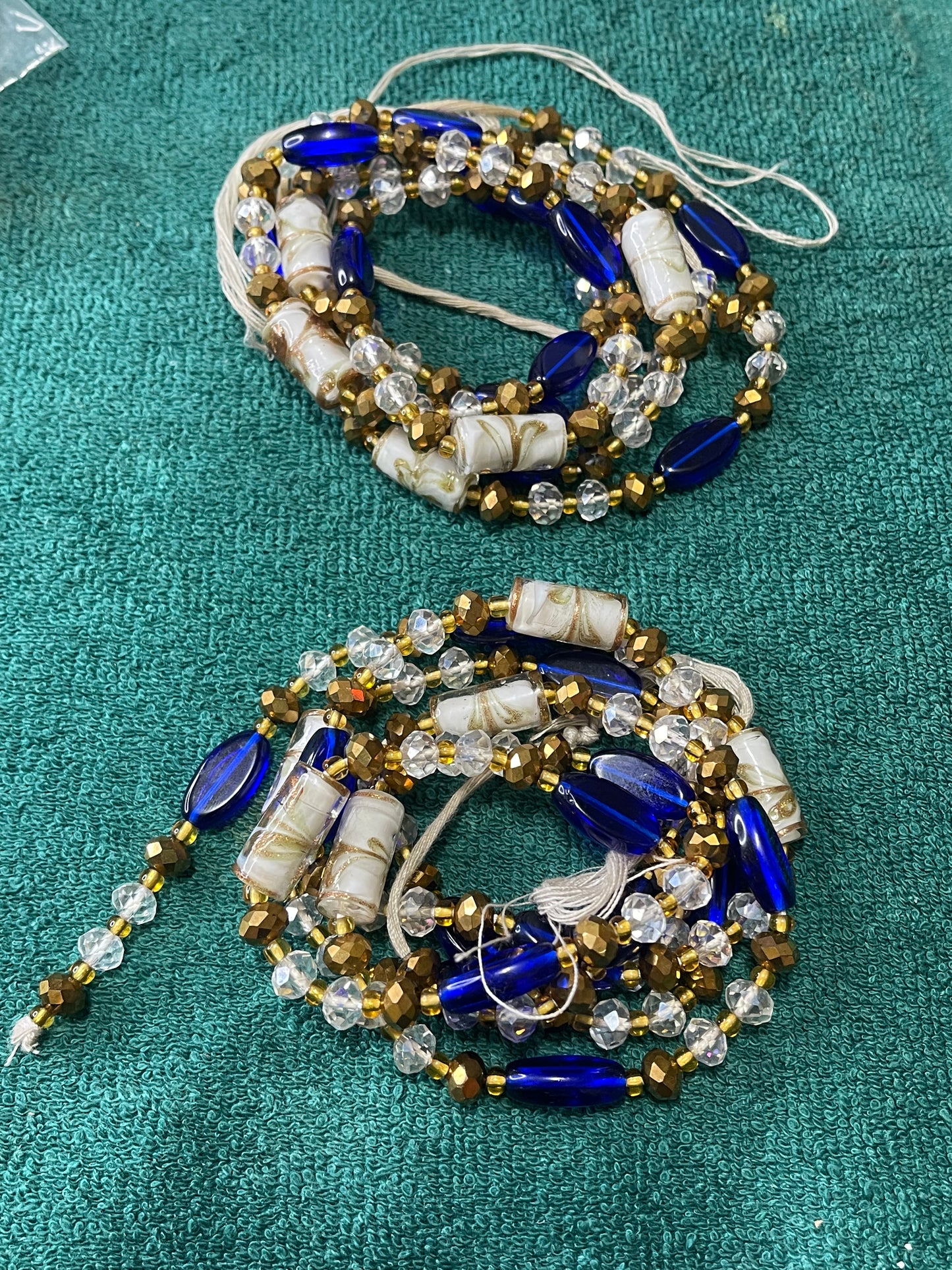 Keyna blue Tie on Waistbead Tie on Waistbead