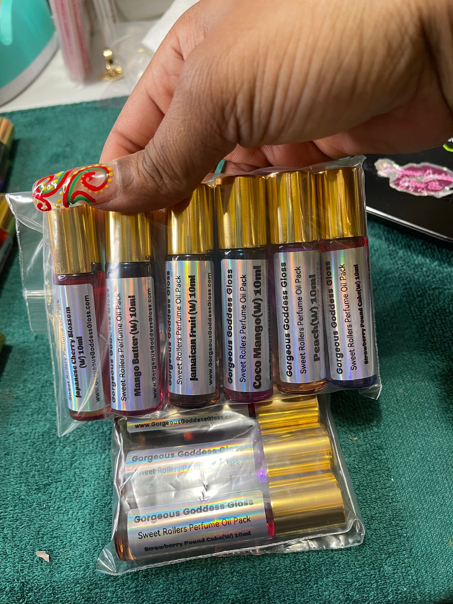 Fruity Paradise Sweet Roller 6 Pk Handmade Sweet Rollers Fragrance oil