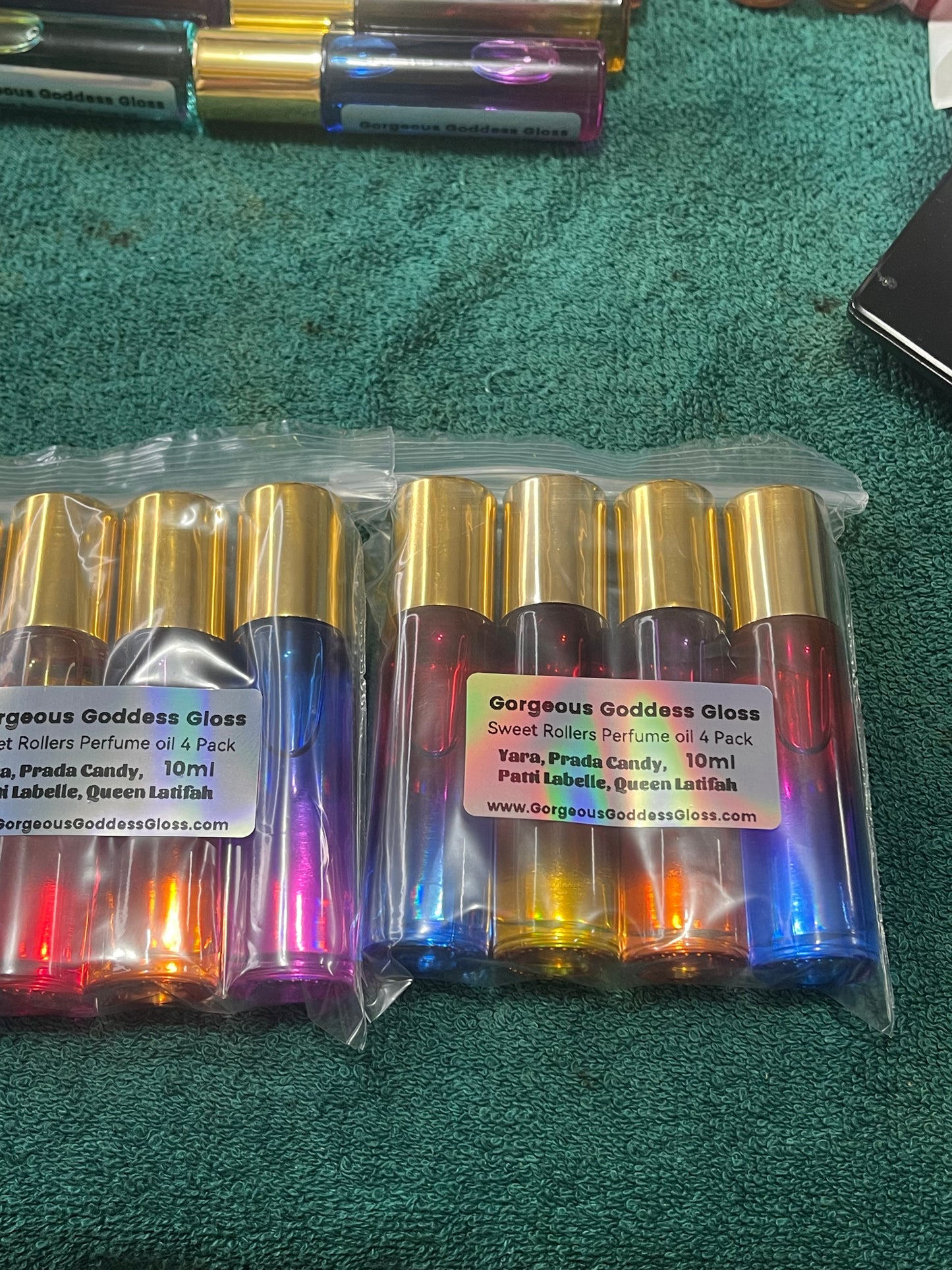 Yara, Prada Candy, Patti La Belle, Queen Latifah
Sweet Roller 4 Pk Handmade Sweet Rollers Fragrance oil