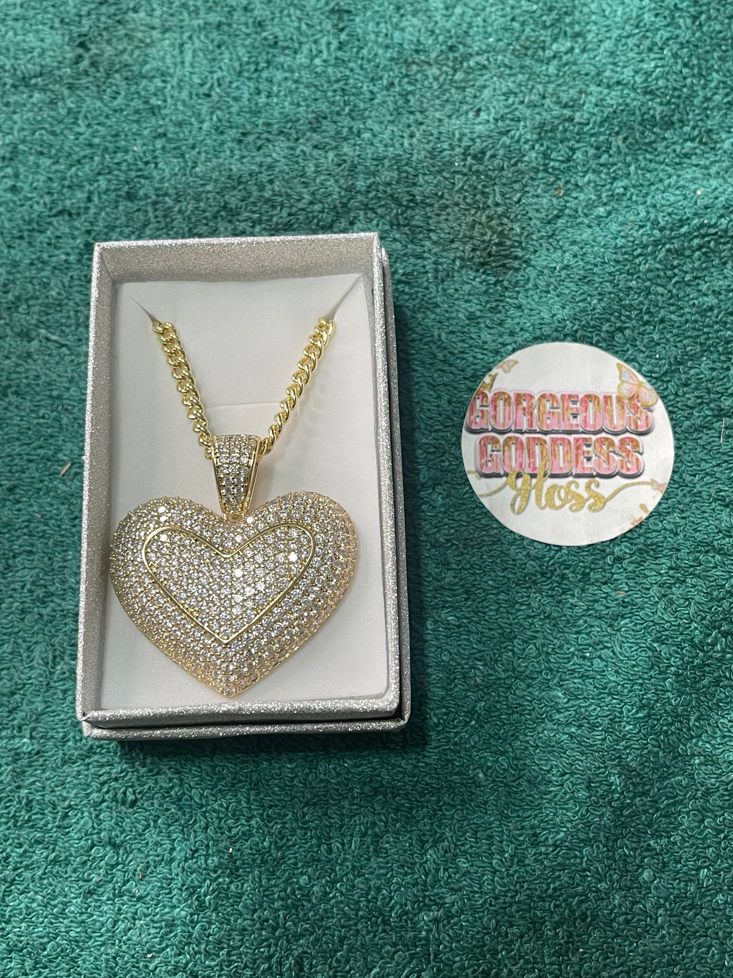 Big Double Heart Gold Filled