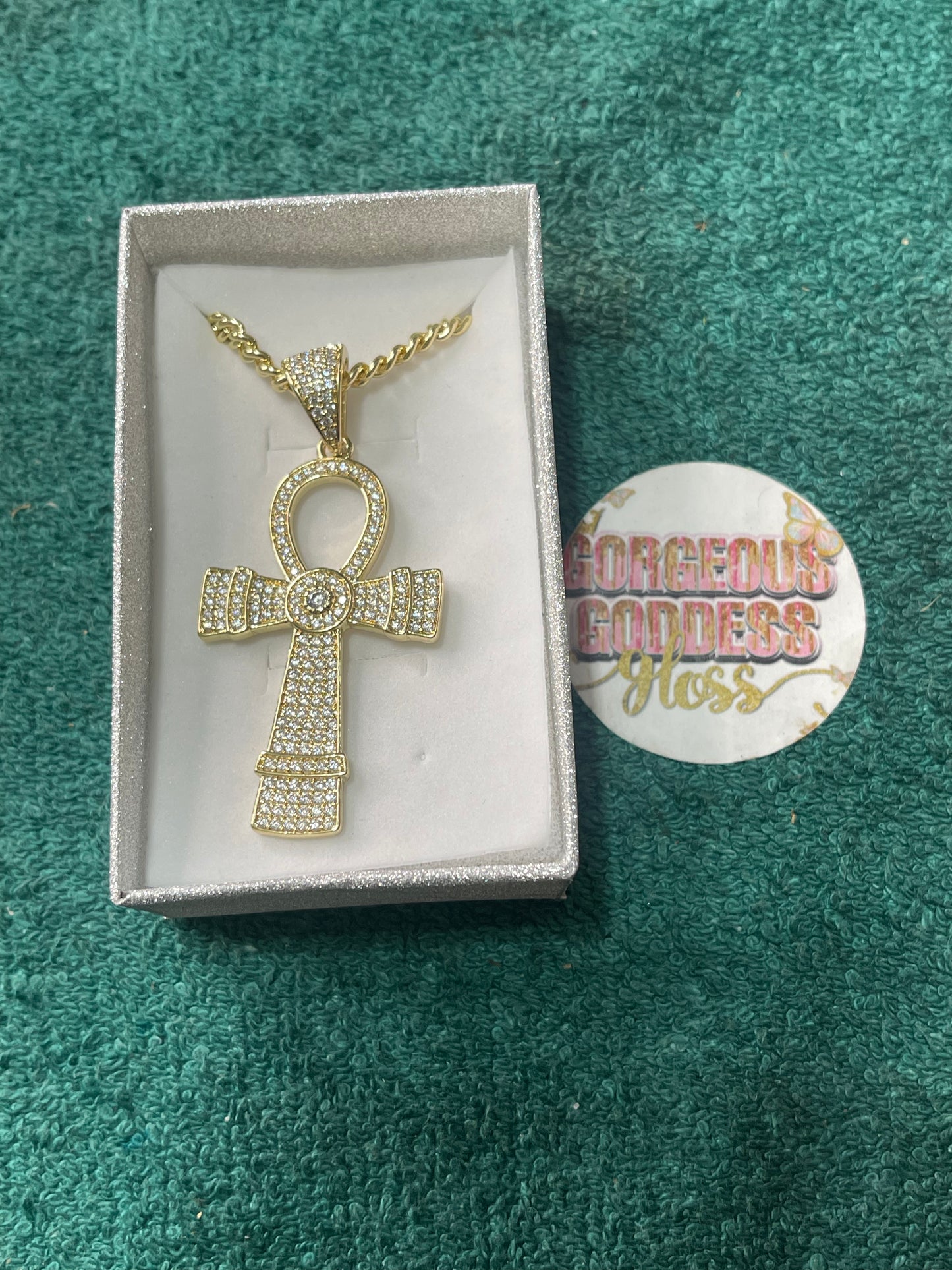 Bling Ankh Gold Filled