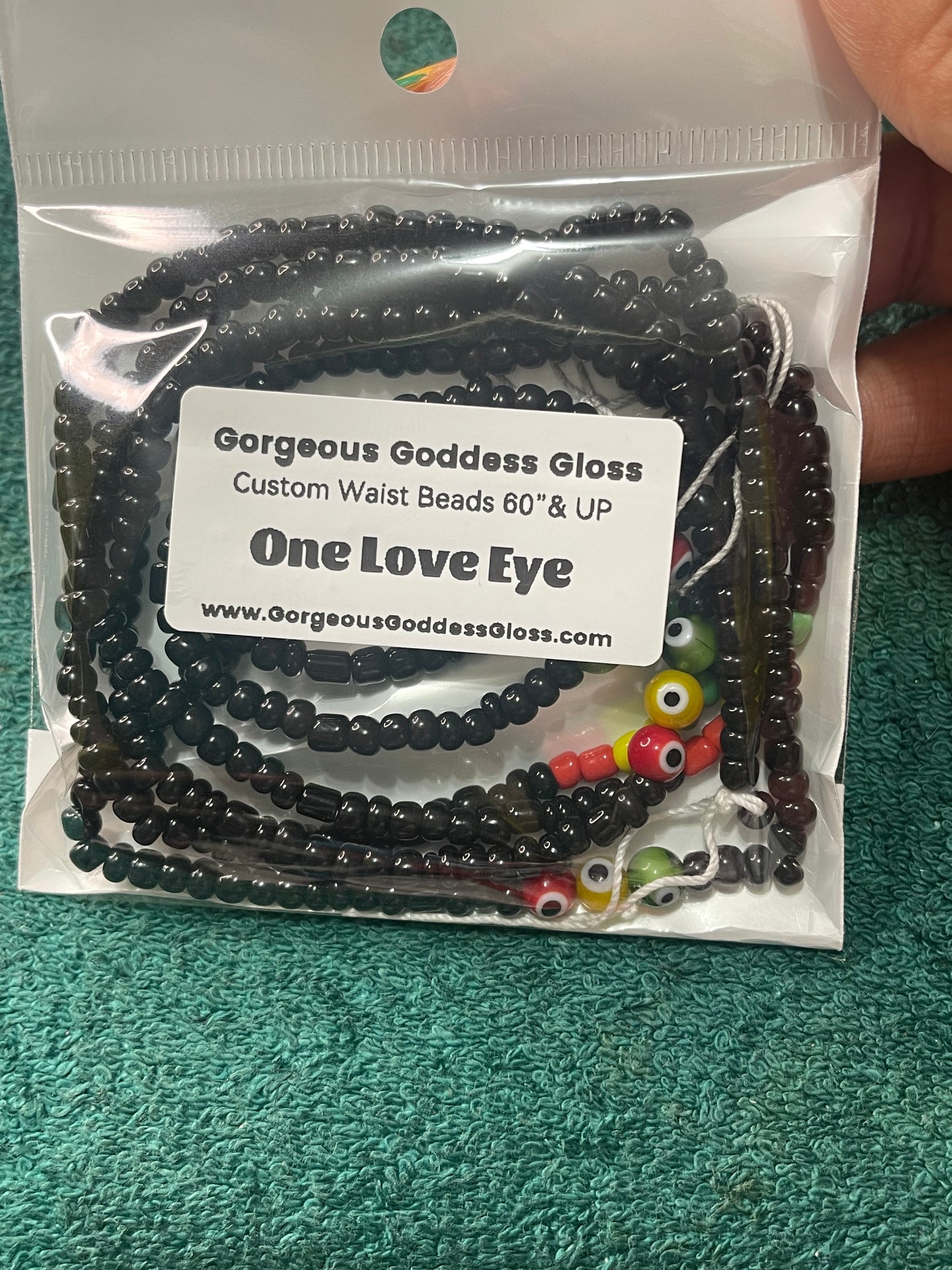 Onle Love custom Waist-bead Gem Tie on waistbeads (Add 4 one will be FREE