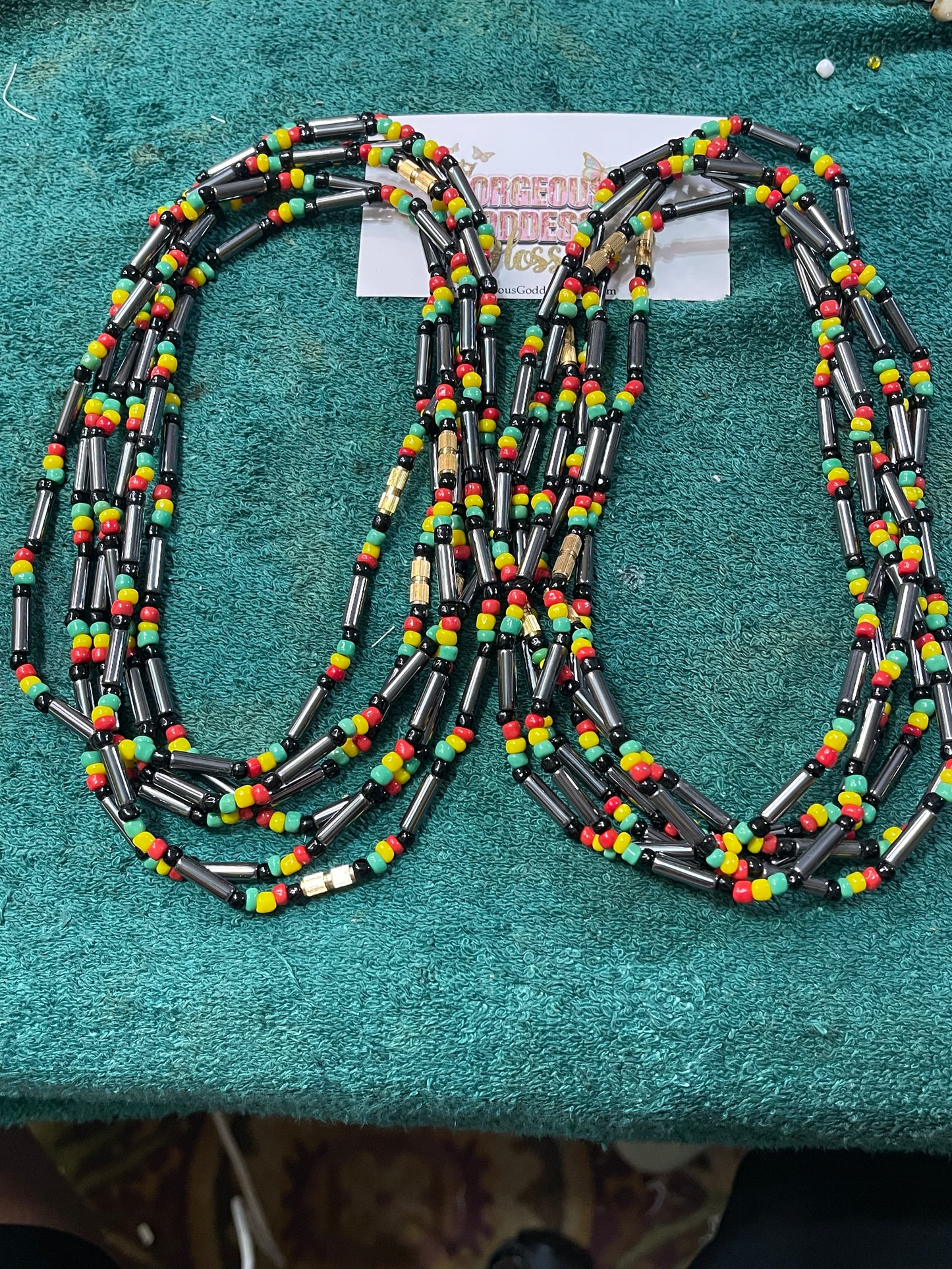 Hematite Rasta choker Necklace