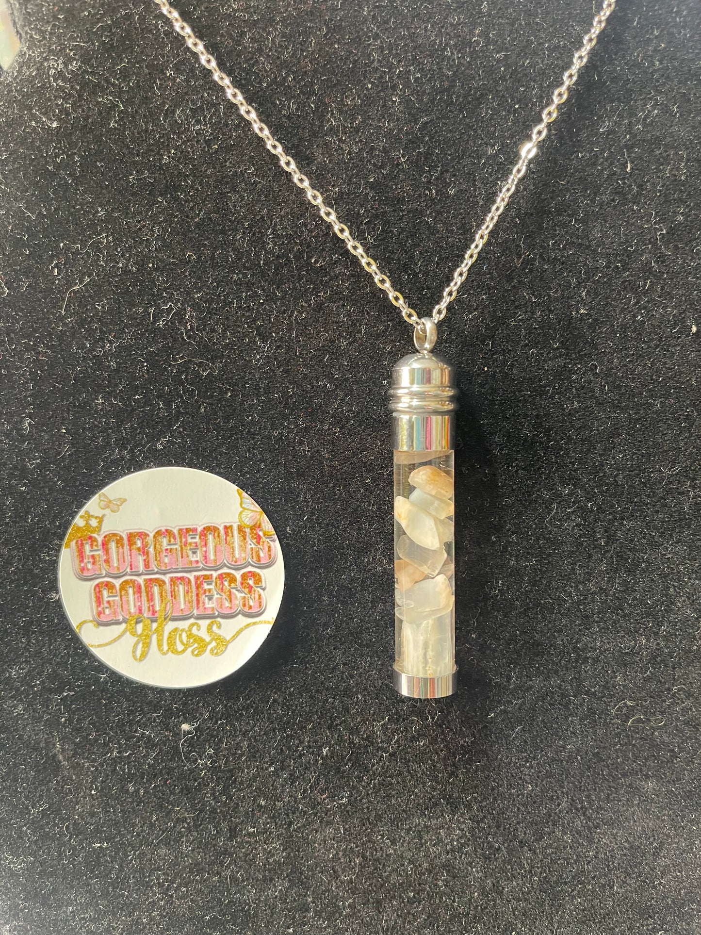 Earth Moonstone Florida Water Necklace