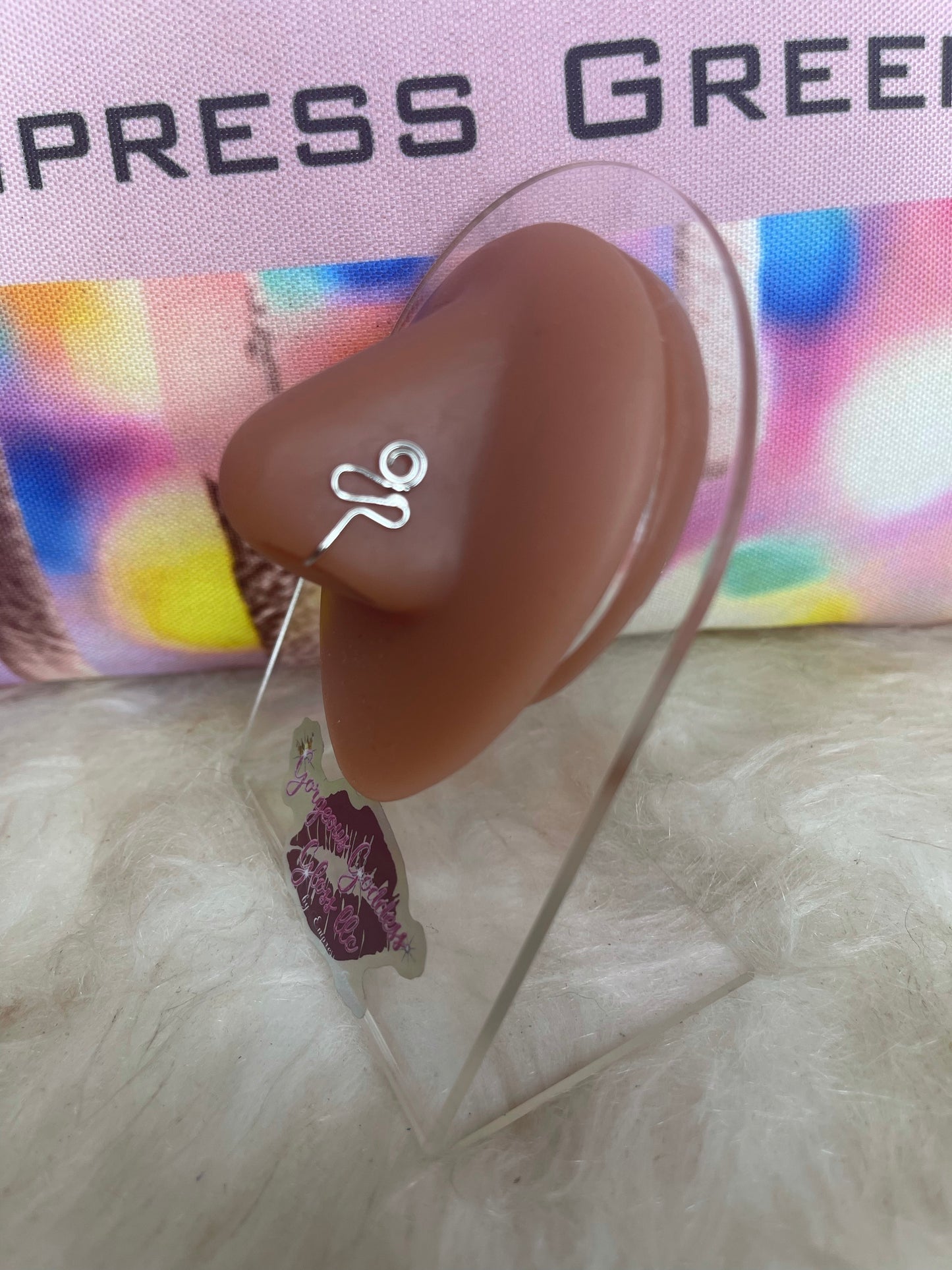 Chelsea Stainless Steel Hoop faux nose ring cuff