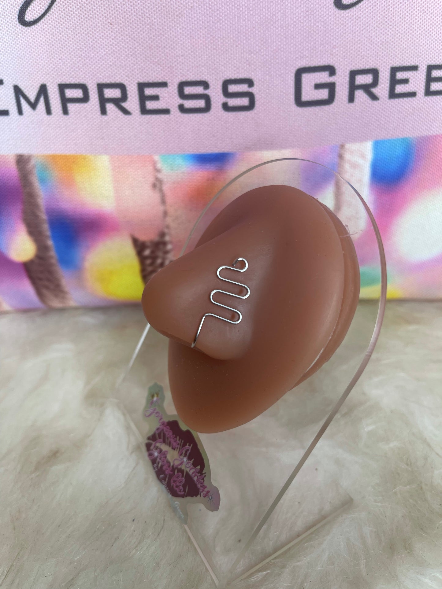 Swirls Stainless Steel Hoop faux nose ring cuff