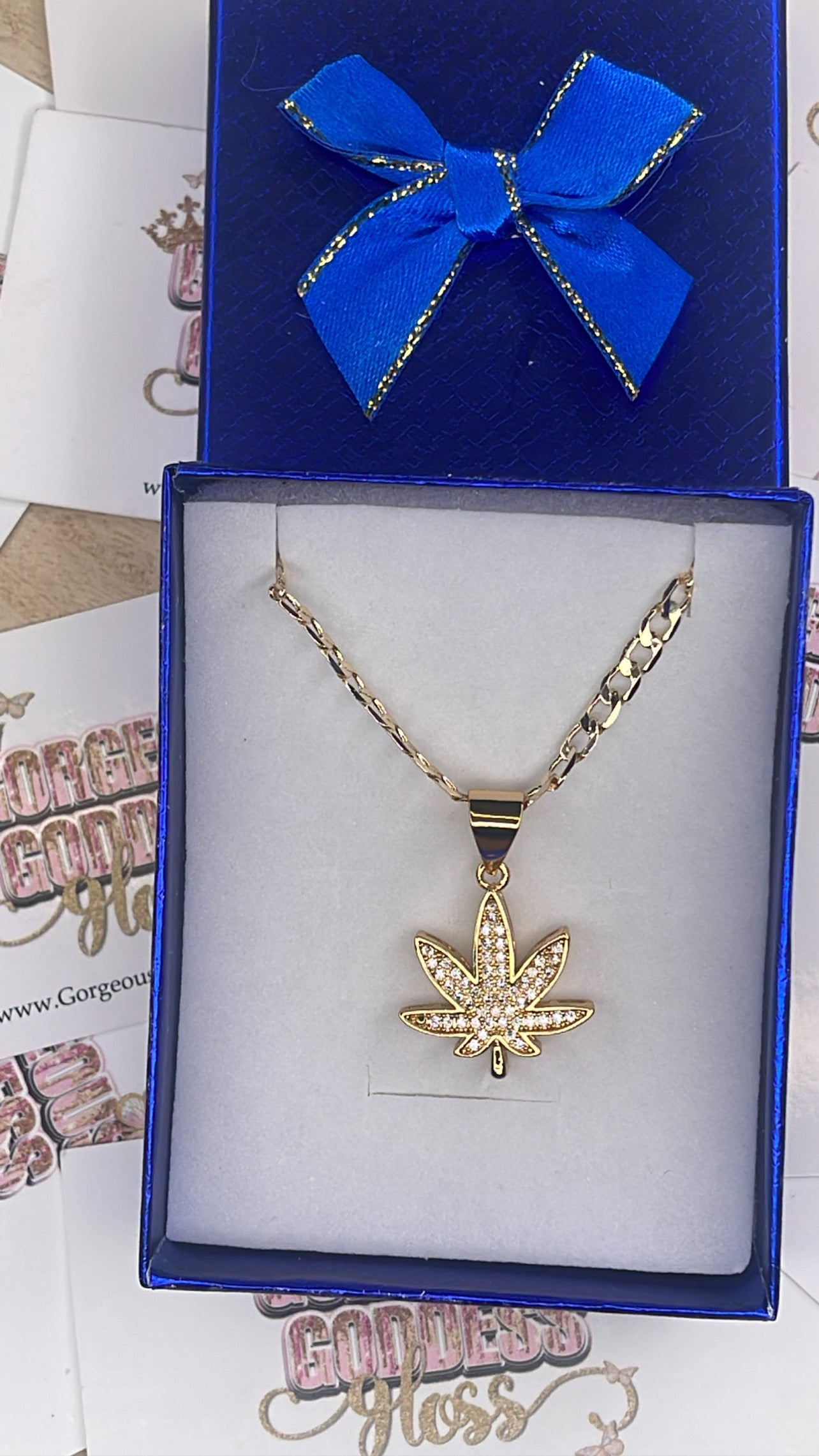 Gold Herbs Charm Necklace