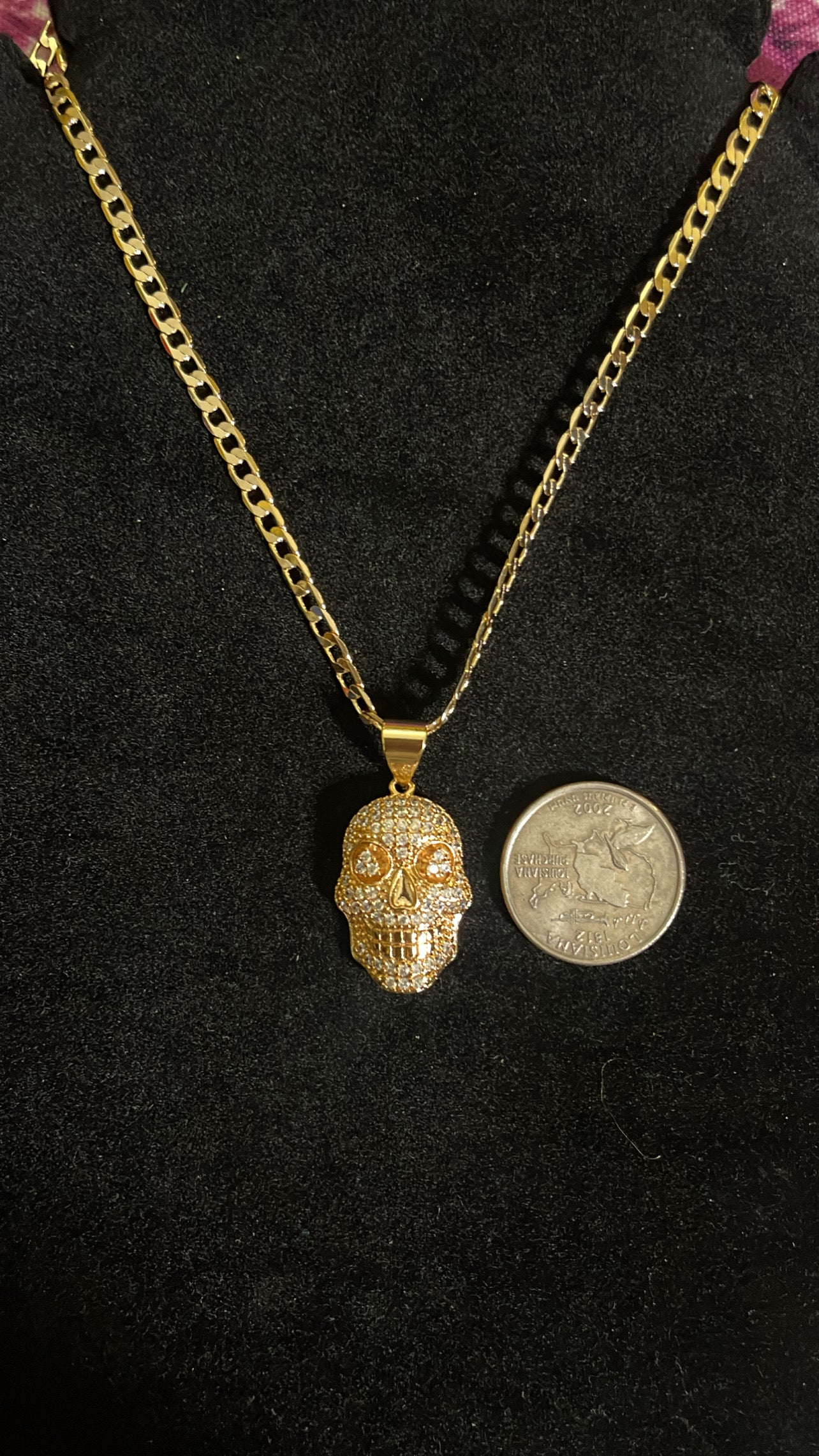 Smile Skull Diamond Necklace