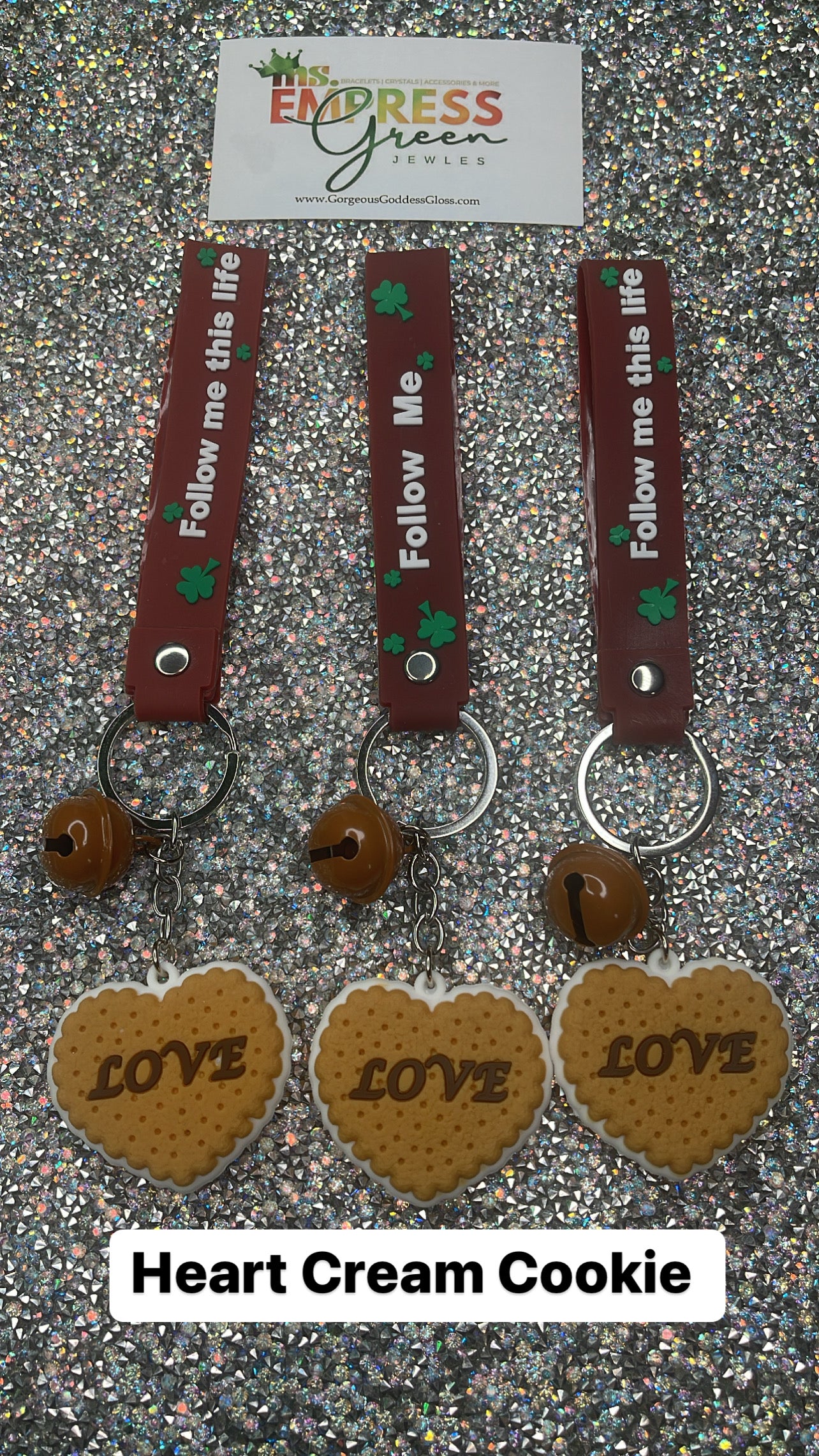 Heart Cream Cookie πͺ keychain