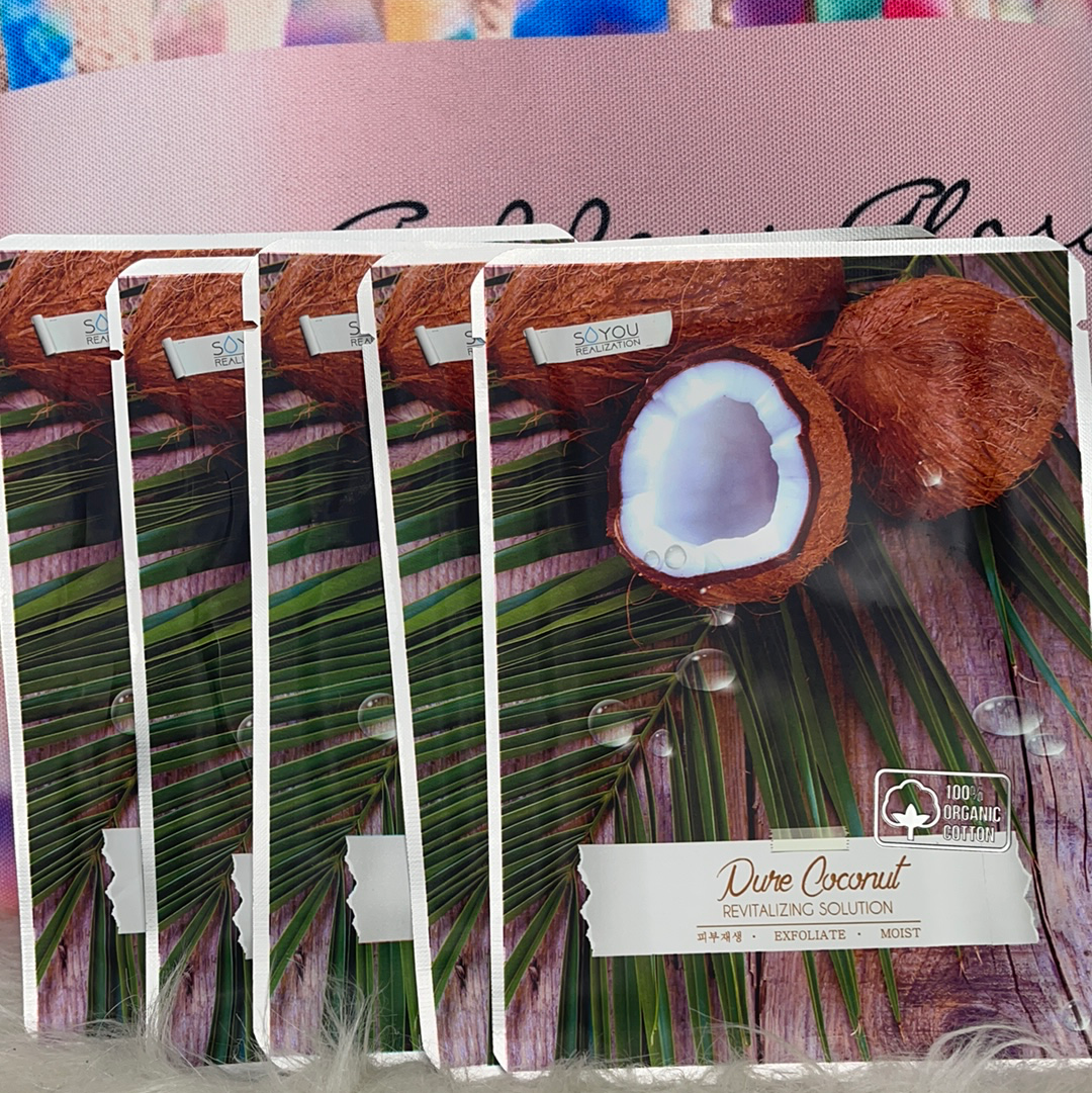 Pure Coconut Cotton Mask