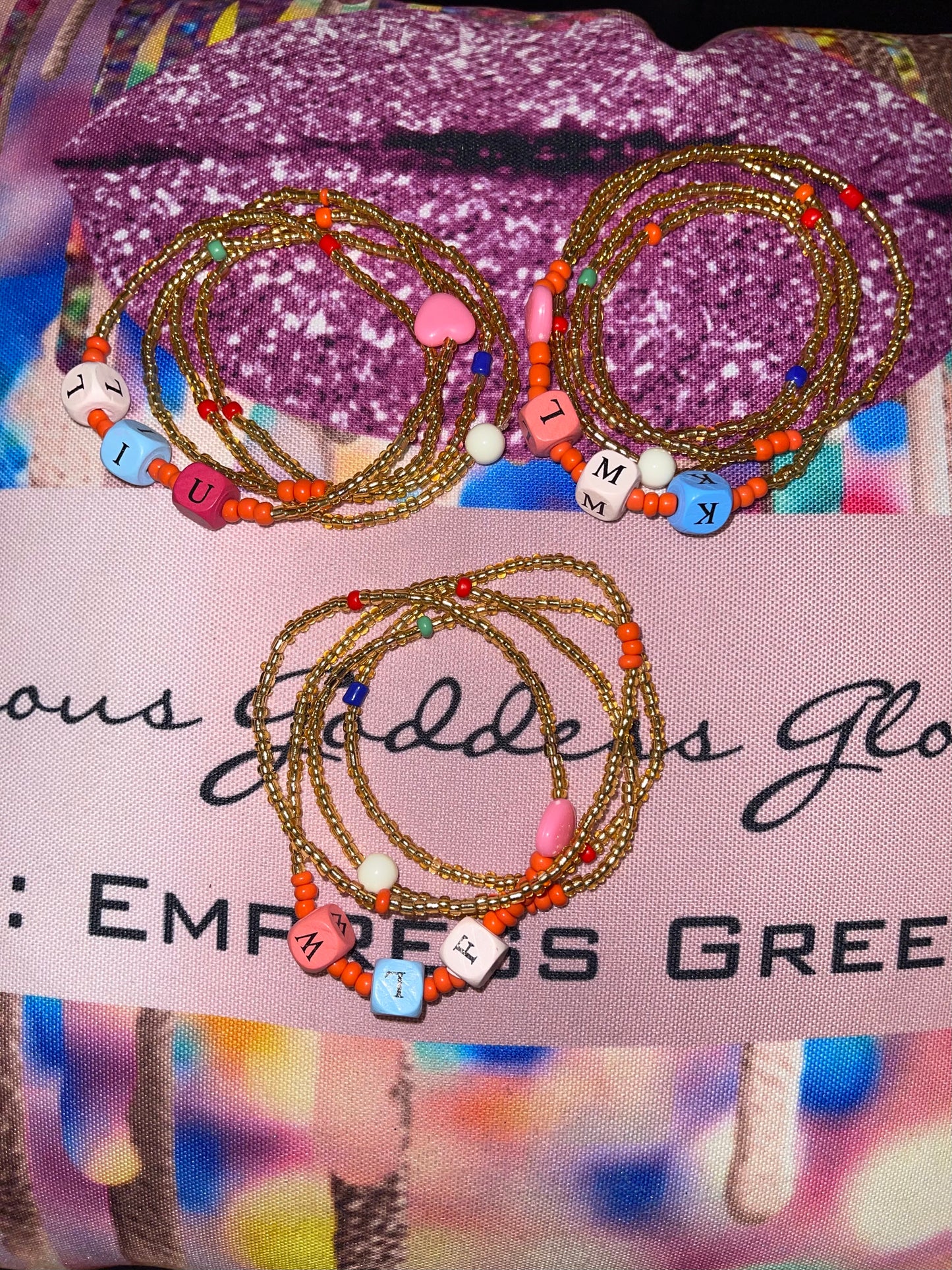 Alphabet Waist, Wrist & Anklet Beads