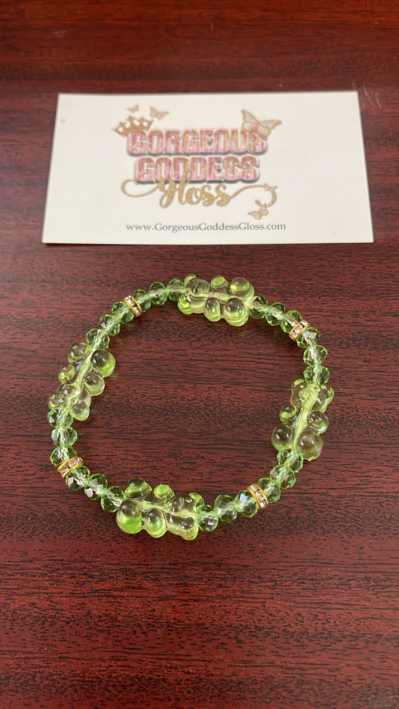 Light Green Gummie Bear Bracelet