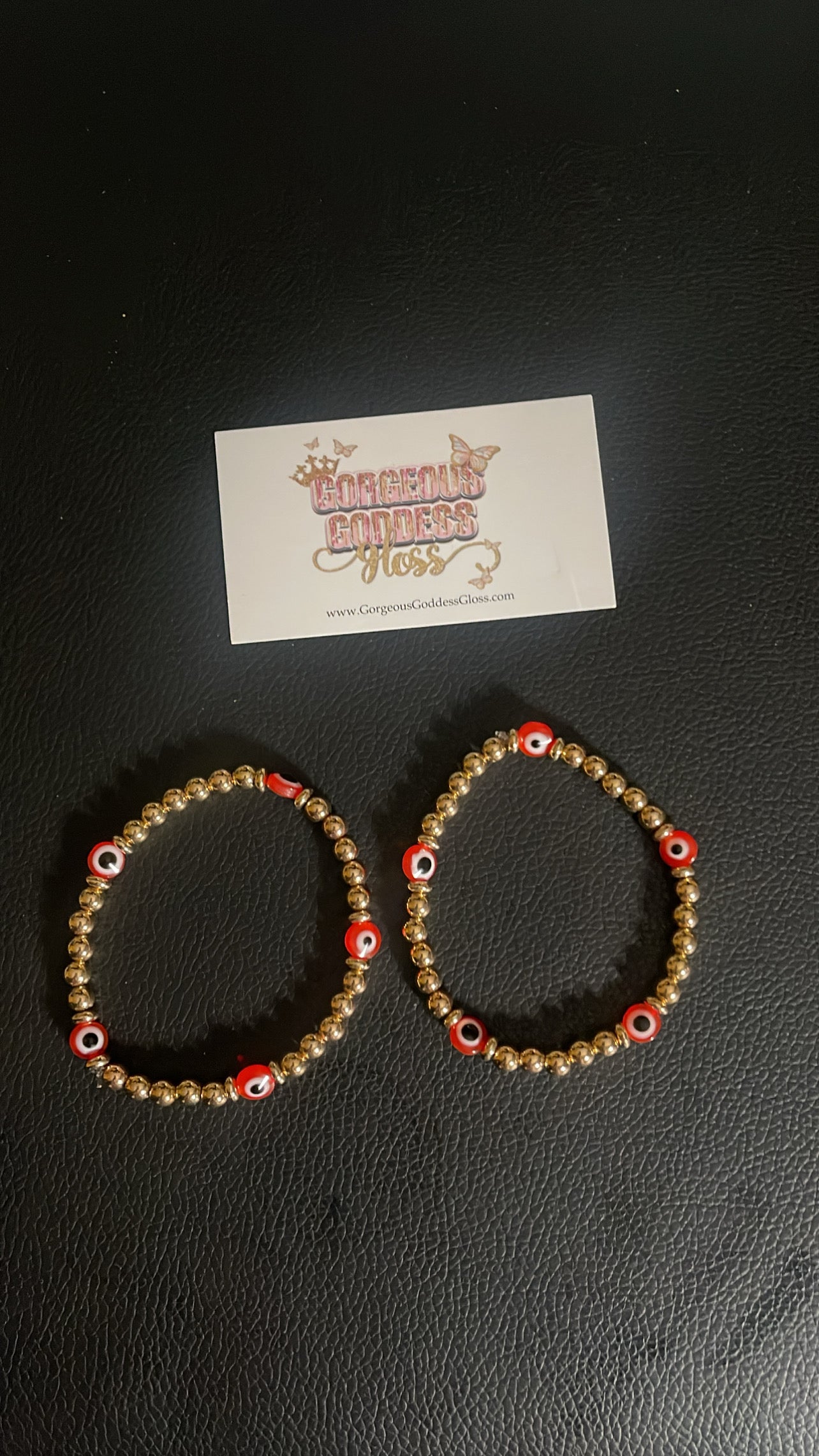 Red Gold Evil Eye 🧿 1pc