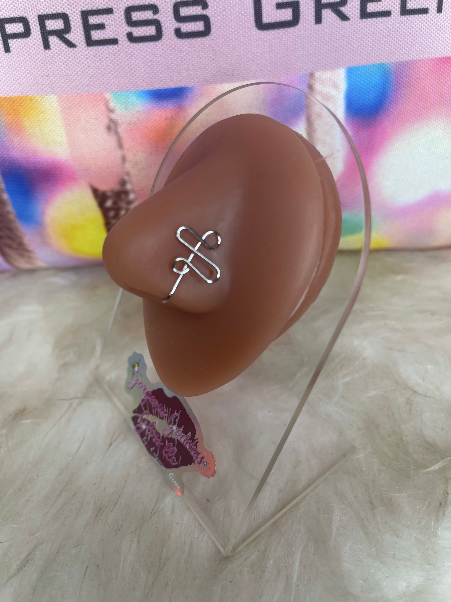 Boy bye Stainless Steel Hoop faux nose ring cuff