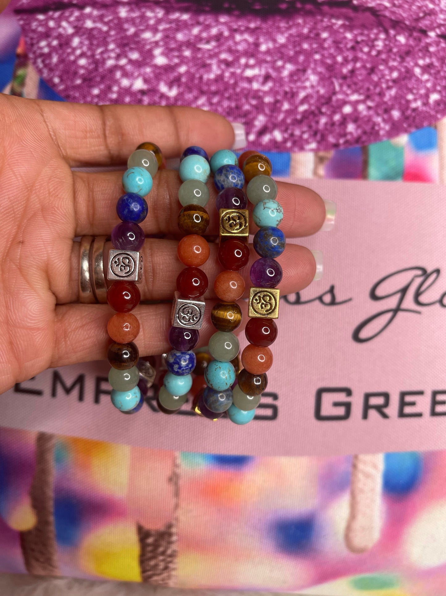 Chakra Om 7 bracelet
